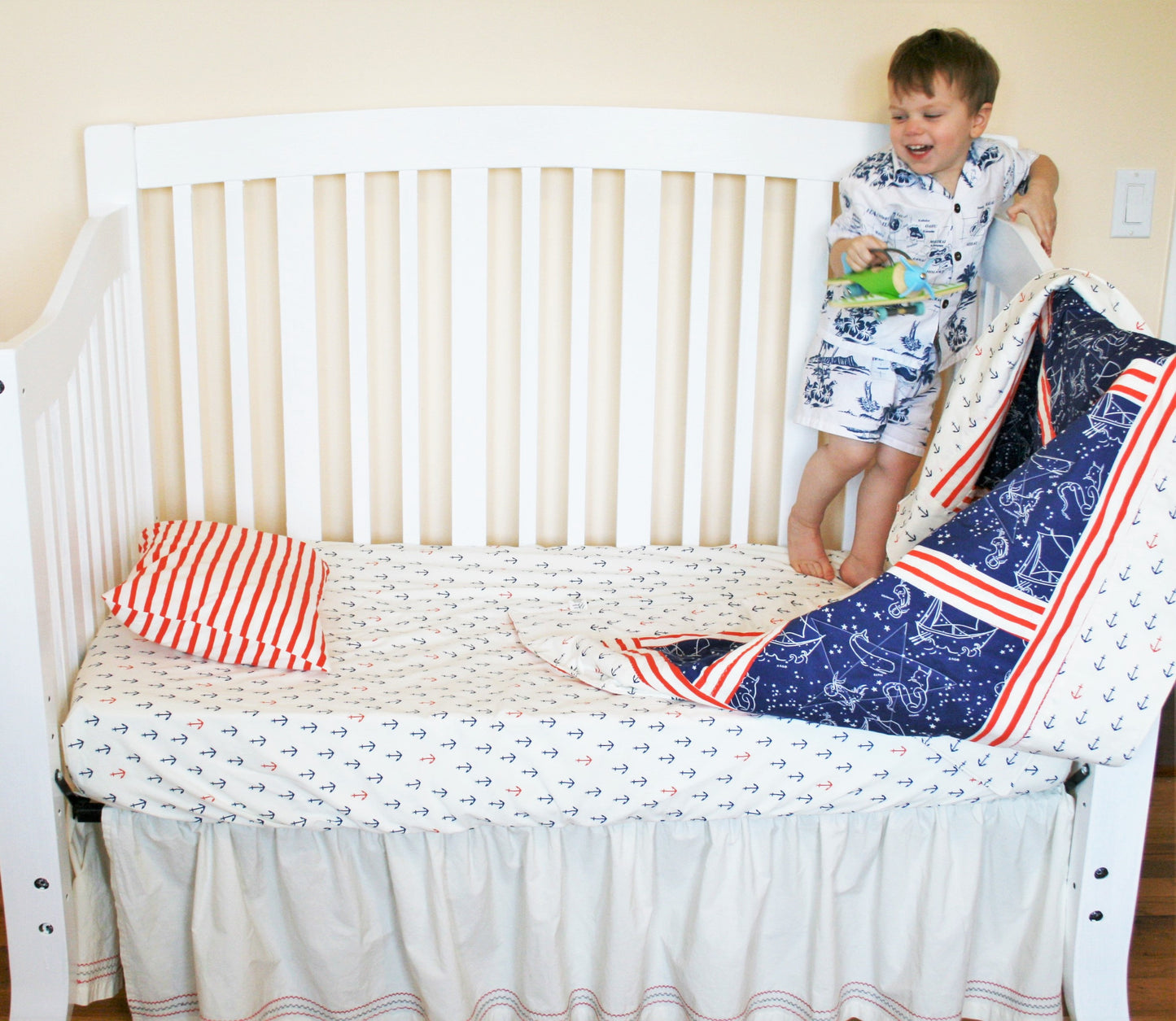 Nautial Baby & Toddler Quilt in Organic Cotton