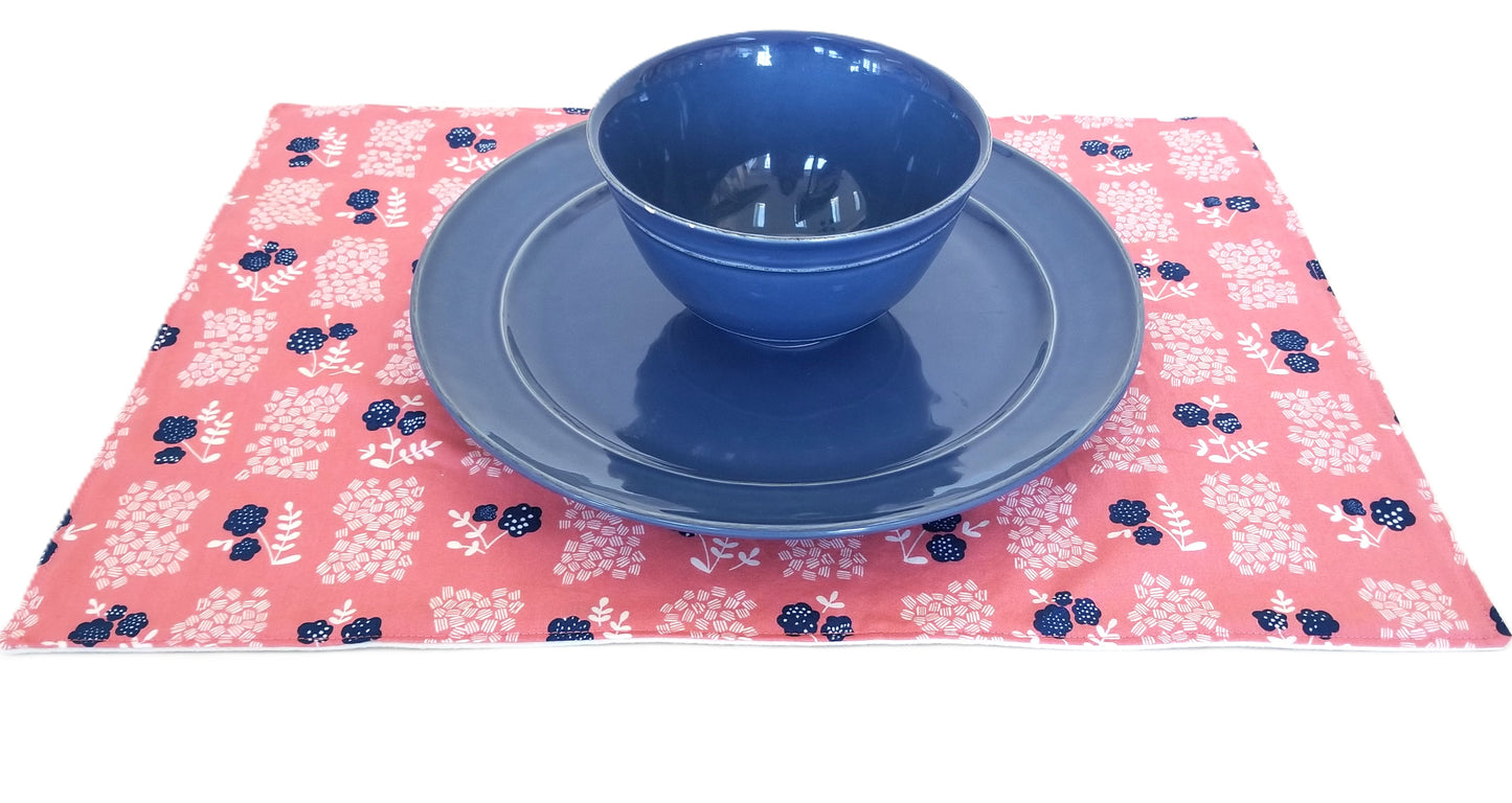 Floral Placemats in Organic Cotton