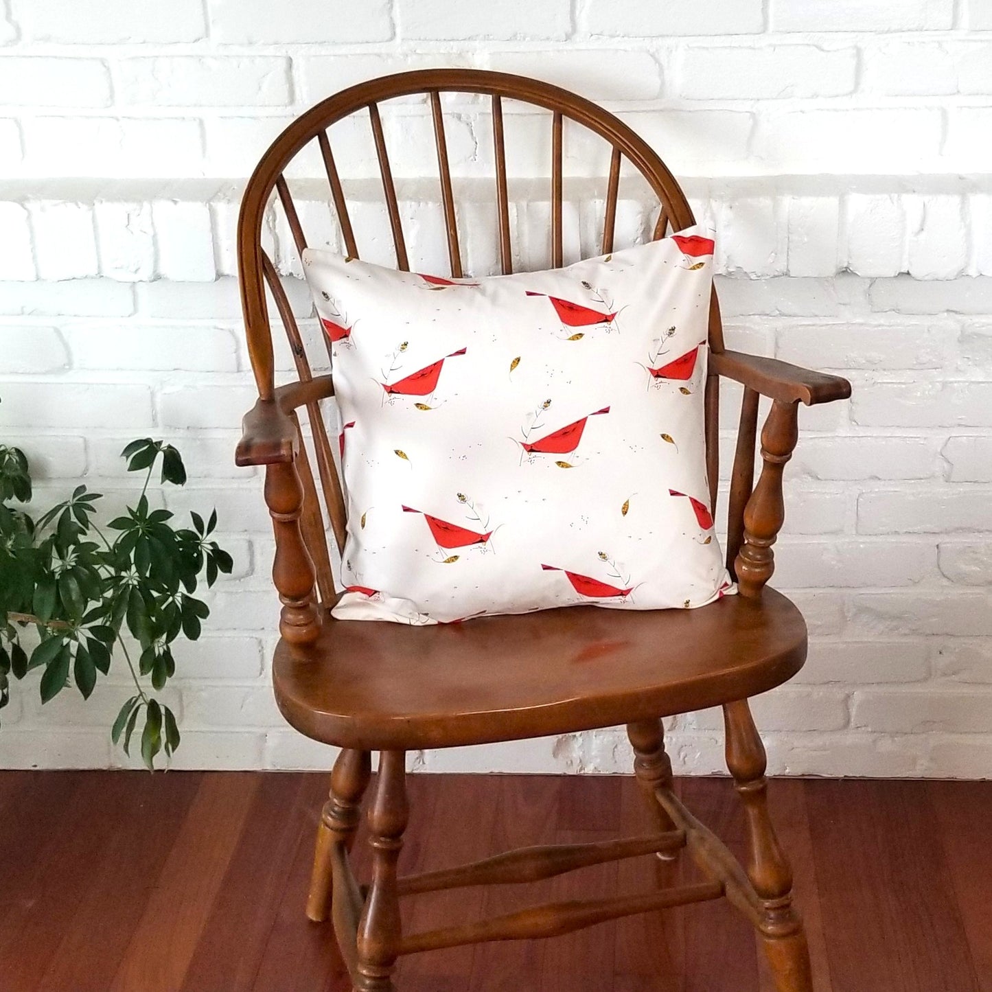 Holiday & Christmas Accent Pillow Covers in Assorted Cardinal Prints