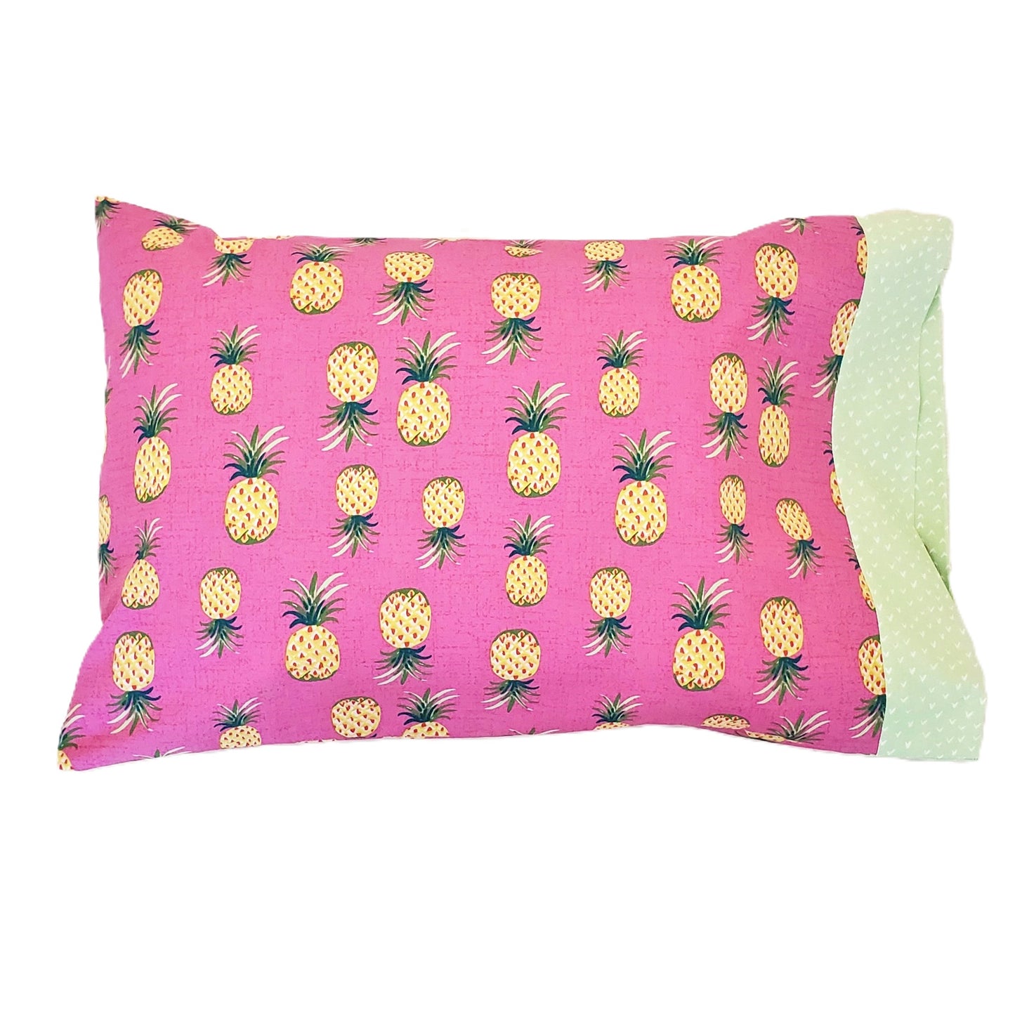 Pineapple Print Organic Cotton Toddler and Travel Sized Pillowcase