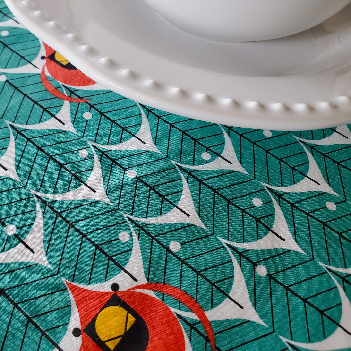 Charley Harper Bird Print Winter Placemats in Organic Cotton