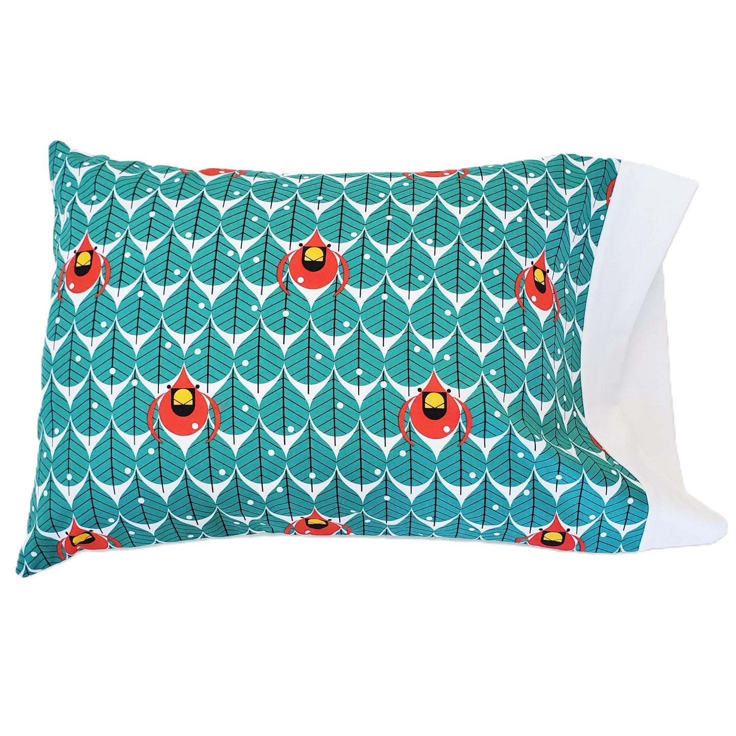 Charley Harper Holiday Themed Organic Cotton Toddler and Travel Pillowcases