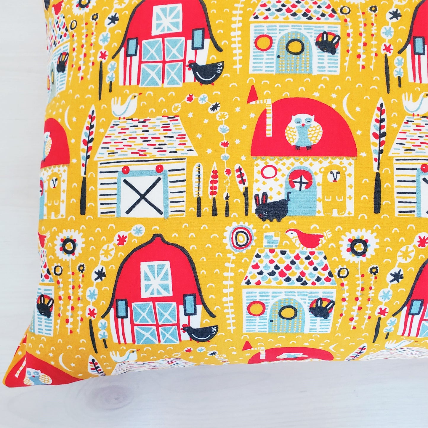 Organic Cotton Barnyard Pillowcase in a Variety of Sizes