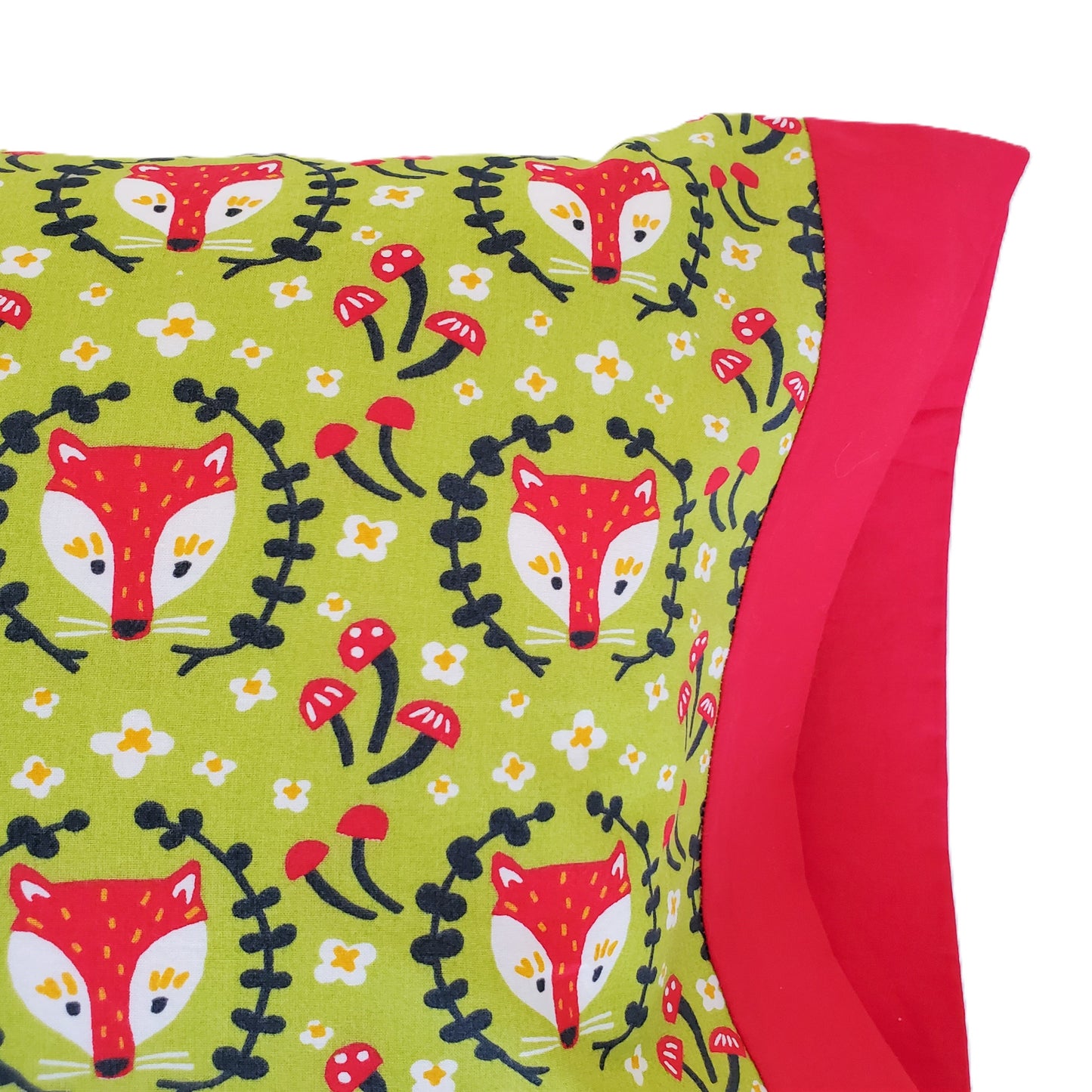 Fox & Woodland Animal Print Organic Cotton Toddler and Travel Pillowcases