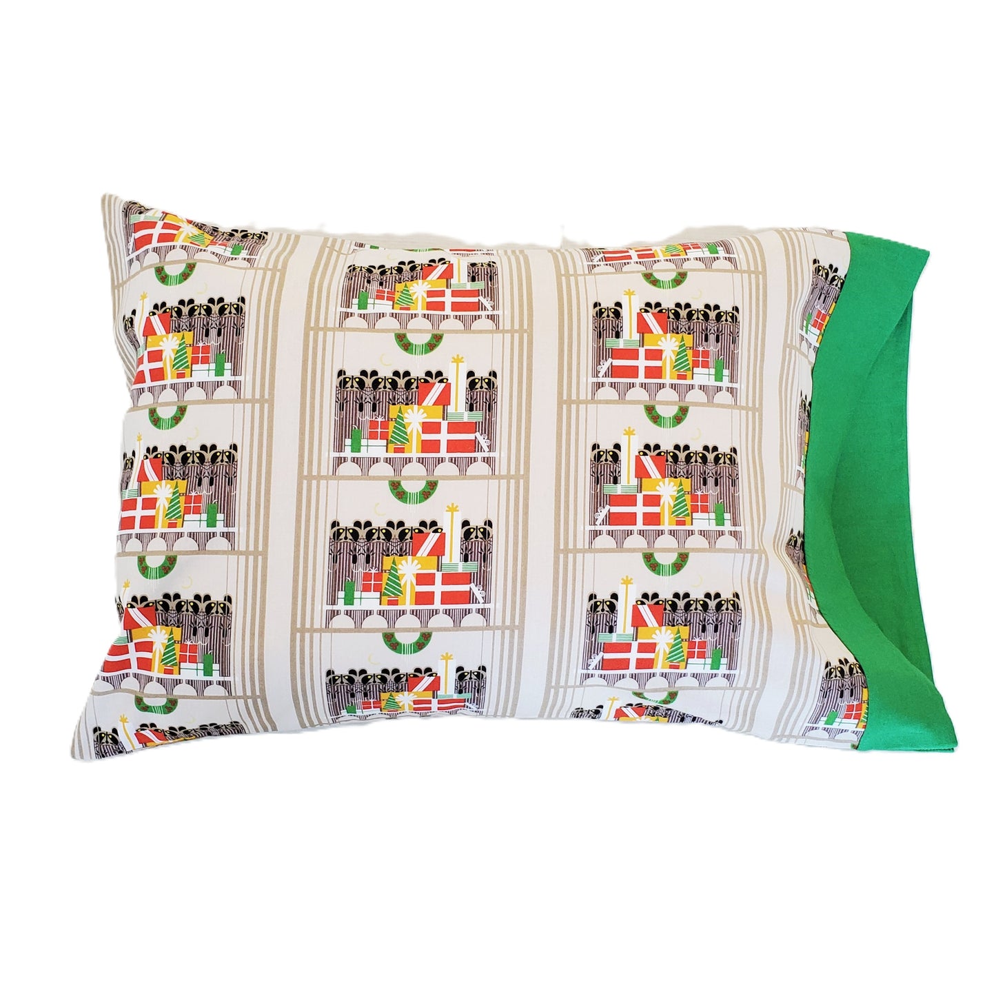 Charley Harper Holiday Themed Organic Cotton Toddler and Travel Pillowcases