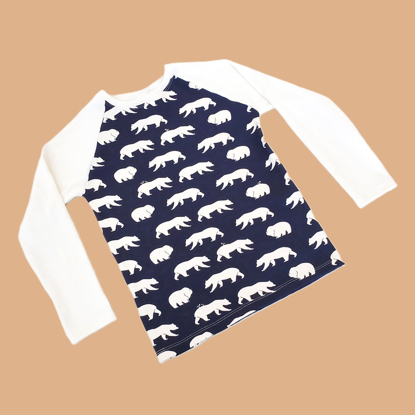 Polar Bear Shirt for Kids In Organic Cotton Knit