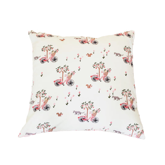 Organic Accent Pillow Cover in "Lazy Sunday" Print
