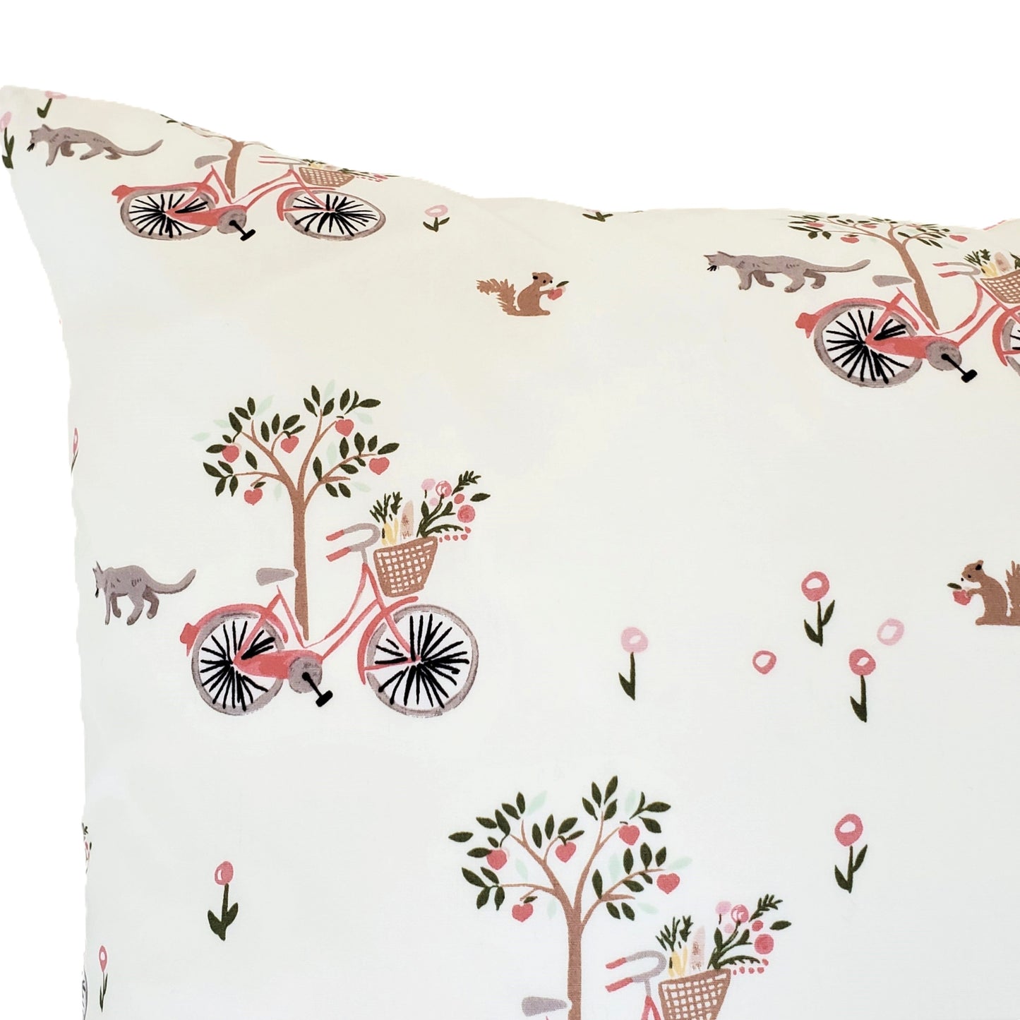 Organic Accent Pillow Cover in "Lazy Sunday" Print