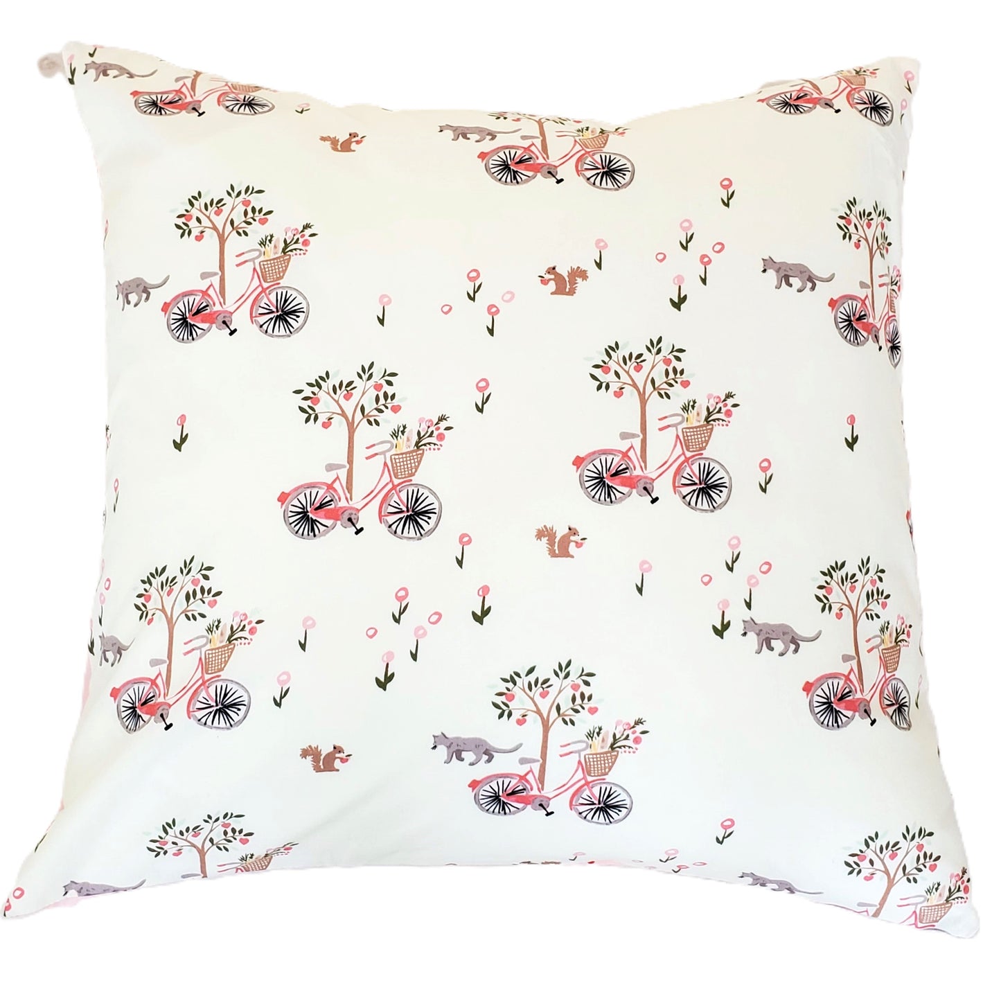 Organic Accent Pillow Cover in "Lazy Sunday" Print