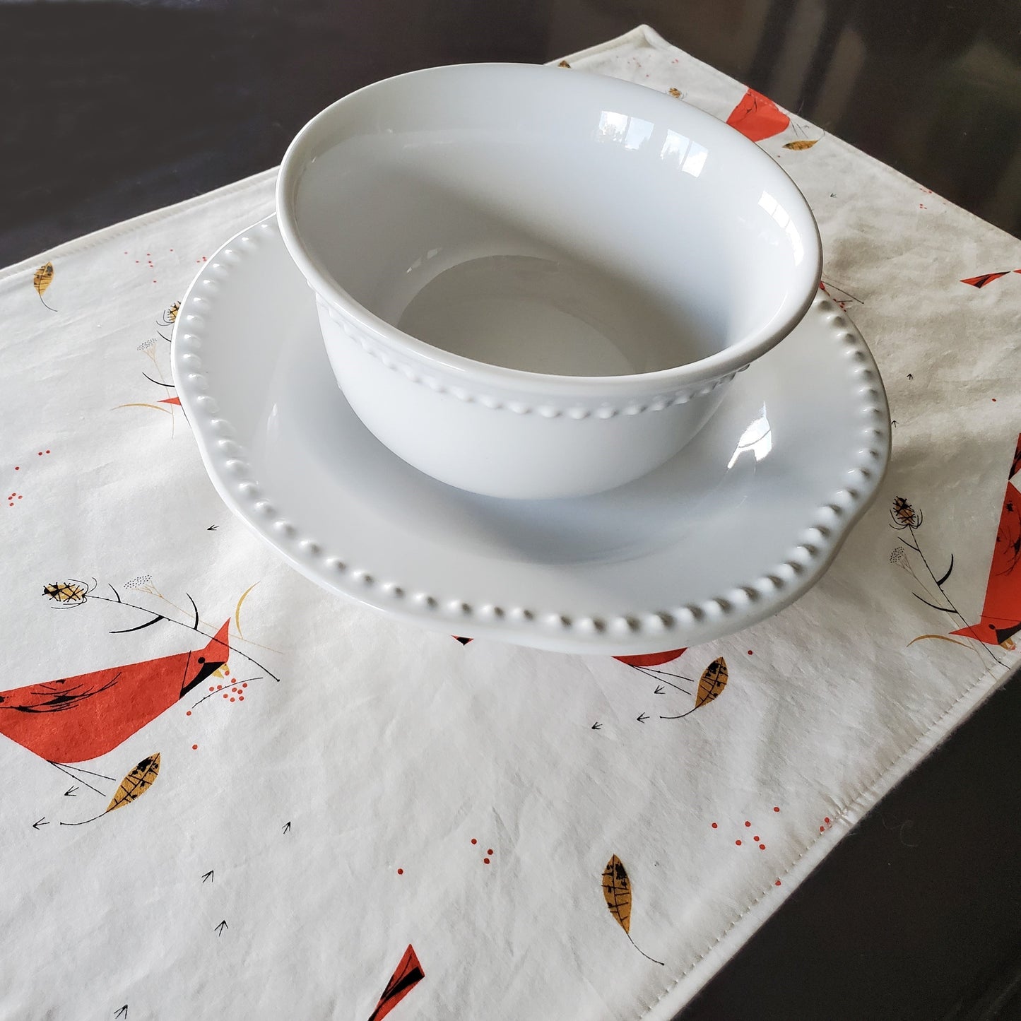 Charley Harper Winter and Holiday Print Placemats in Organic Cotton