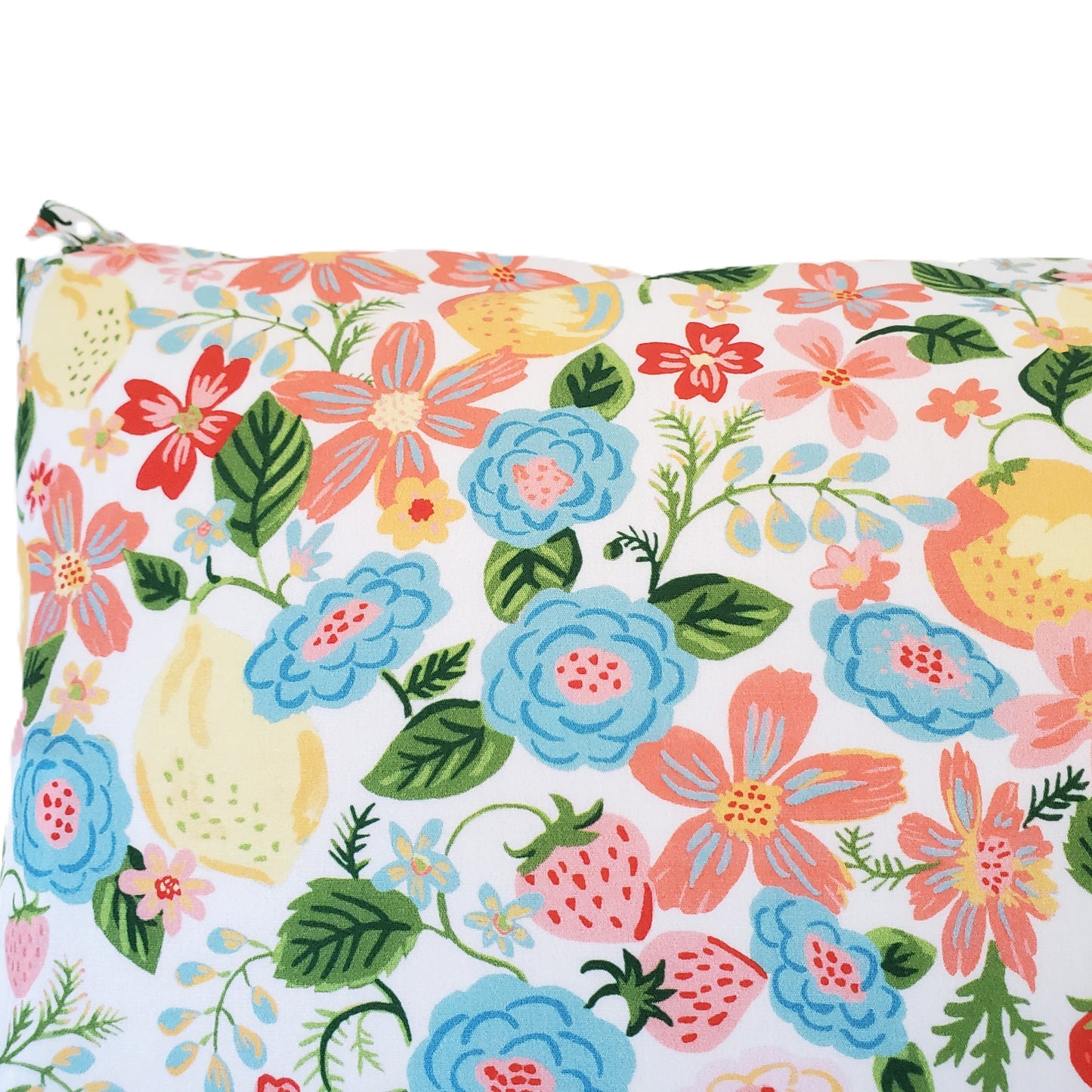 Organic Cotton Pillowcases in Floral & Fruit Print
