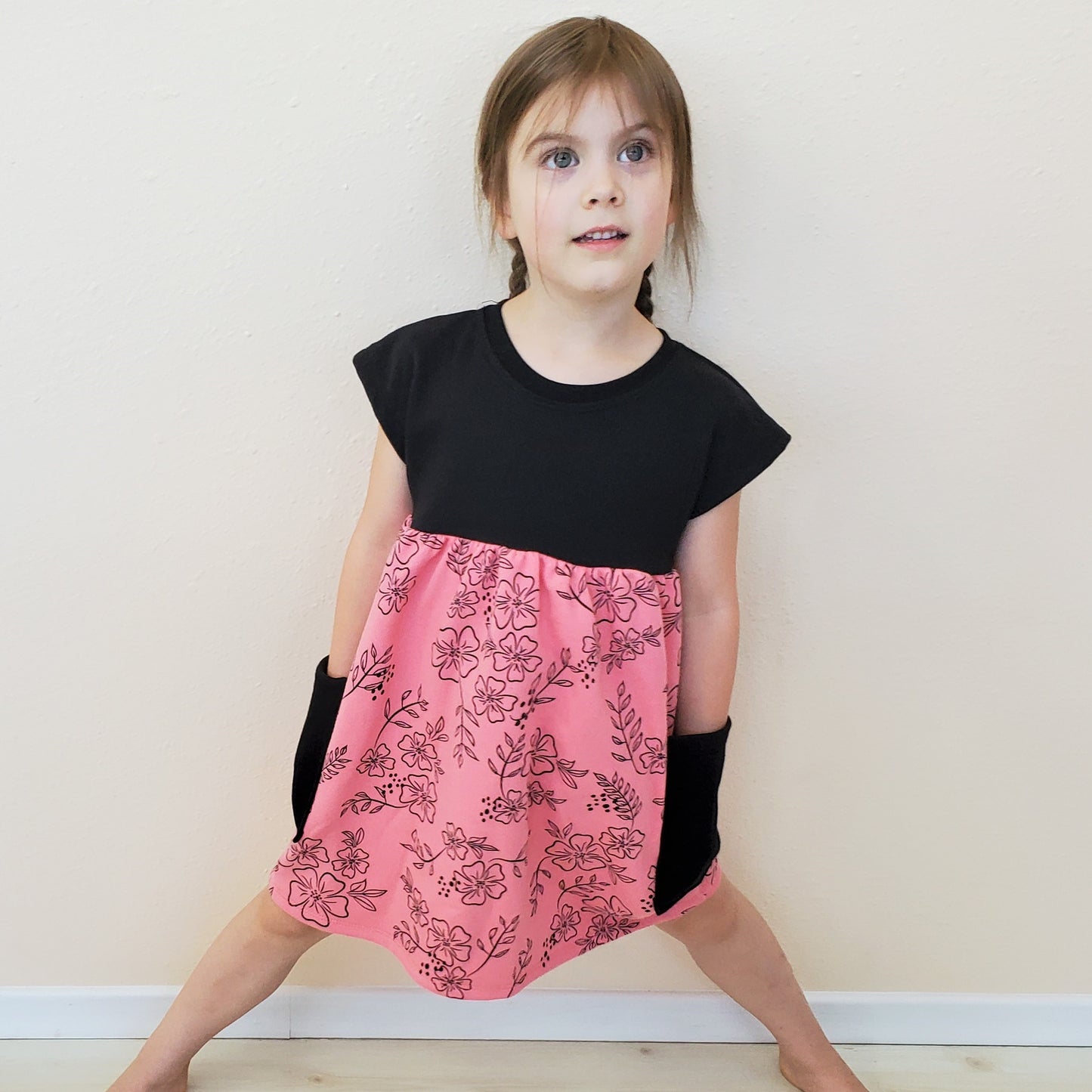 PInk Floral Dress for Women & Kids