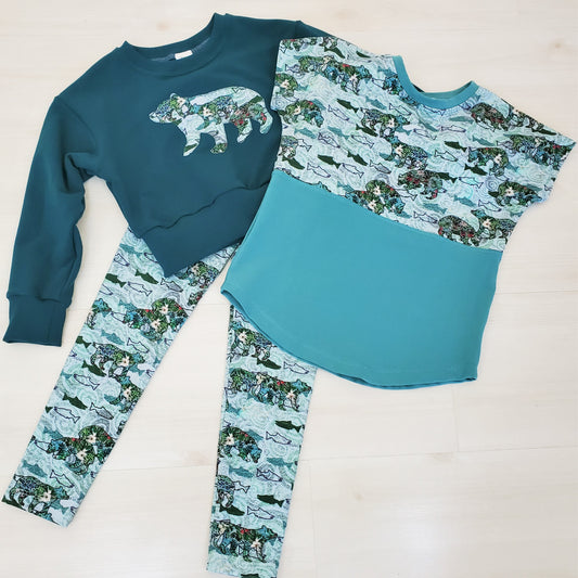 Bear Clothings Set for Kids in Organic Cotton