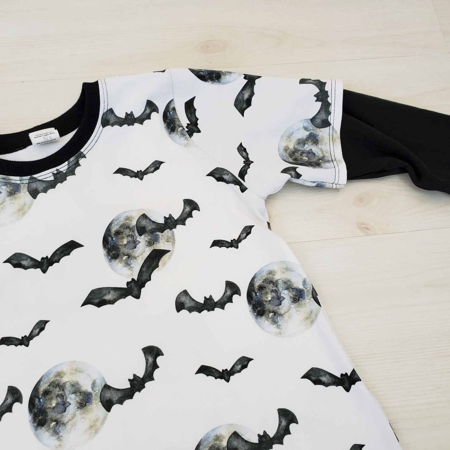 Moon and Bats Shirt for Kids