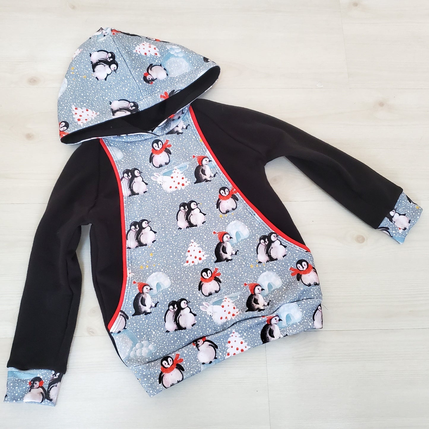 Penguin Pullover for Kids in Organic Cotton