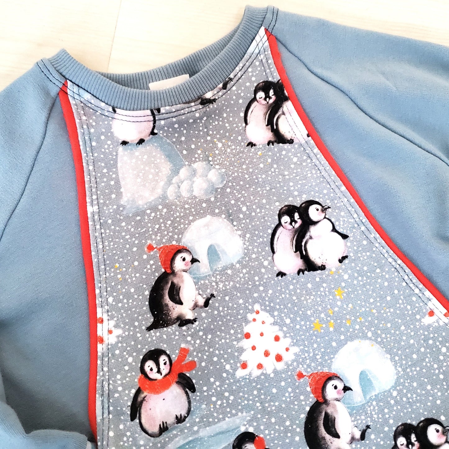 Penguin Pullover for Kids in Organic Cotton