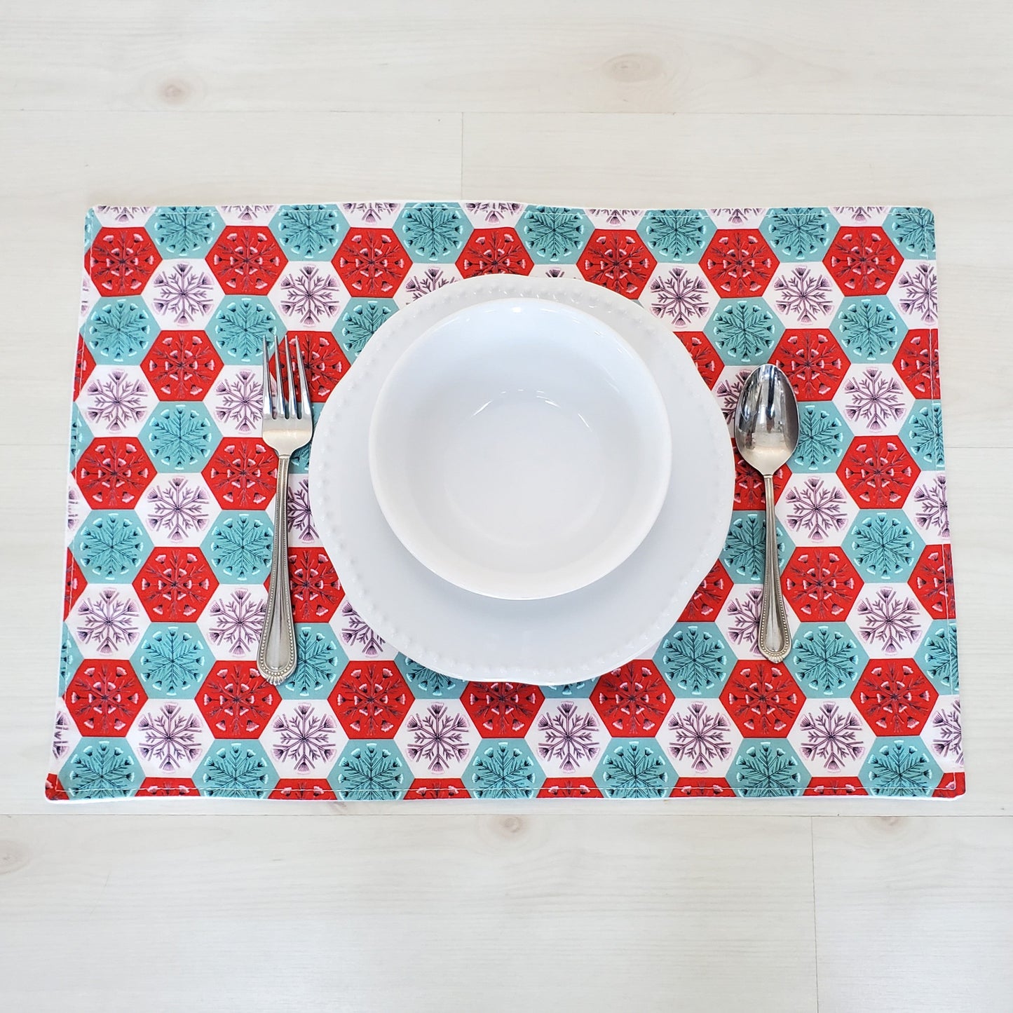Ornament Placemats in Organic Cotton