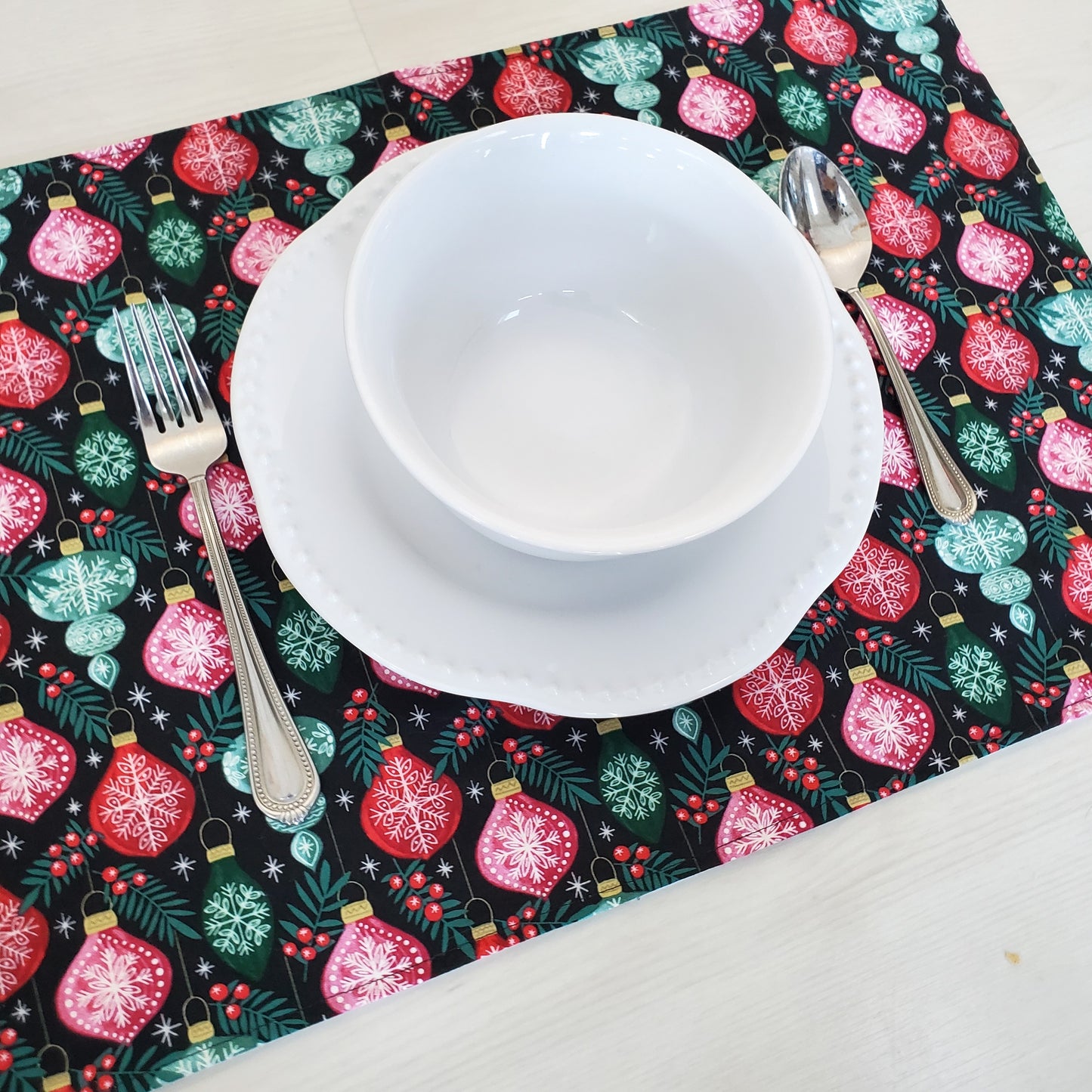 Snowflake Organic Cotton Placemats