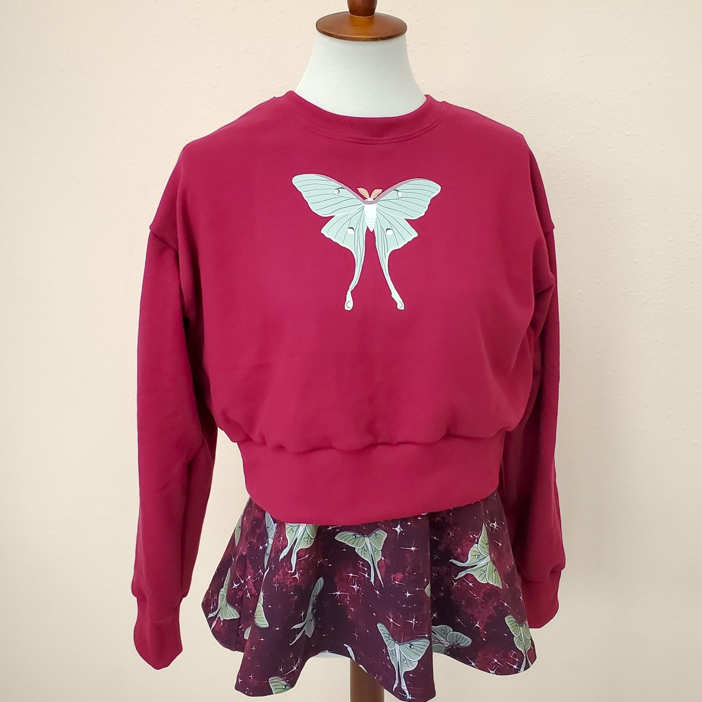 Luna Moth Peplum in Organic Cotton