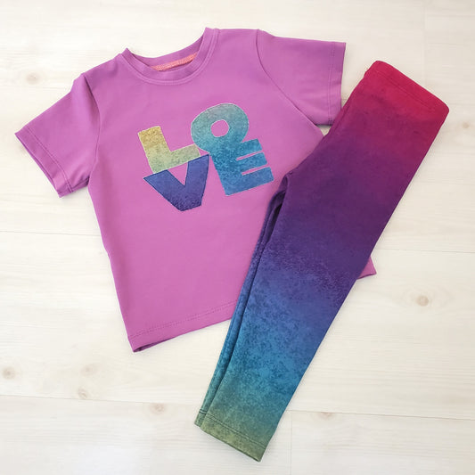 Rainbow Love Clothing Set for Kids