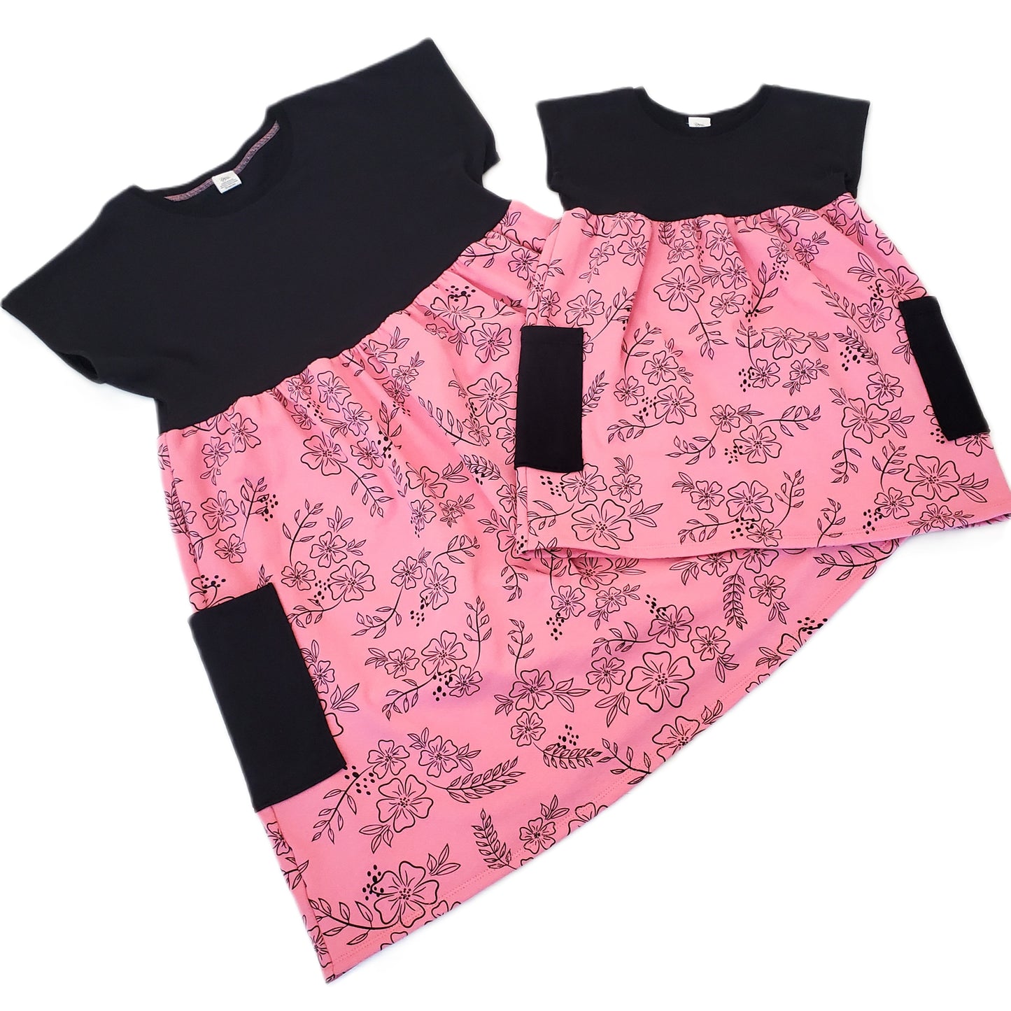 PInk Floral Dress for Women & Kids