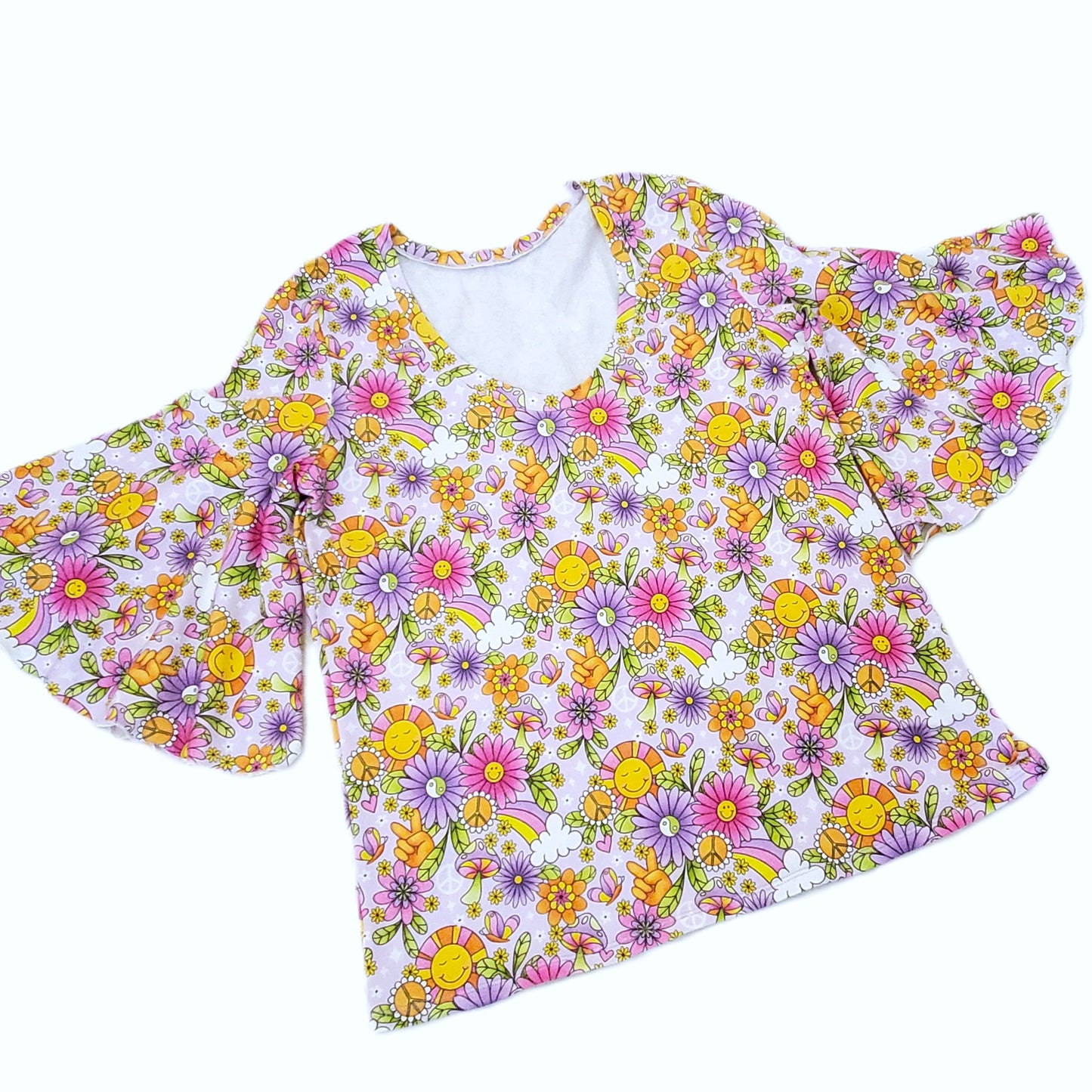 Peace & Floral Top for Women