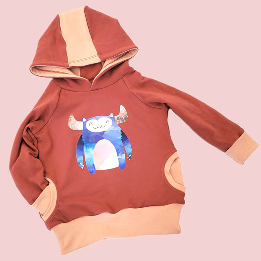 Friendly Beast Hoodie for Kids in Organic Cotton