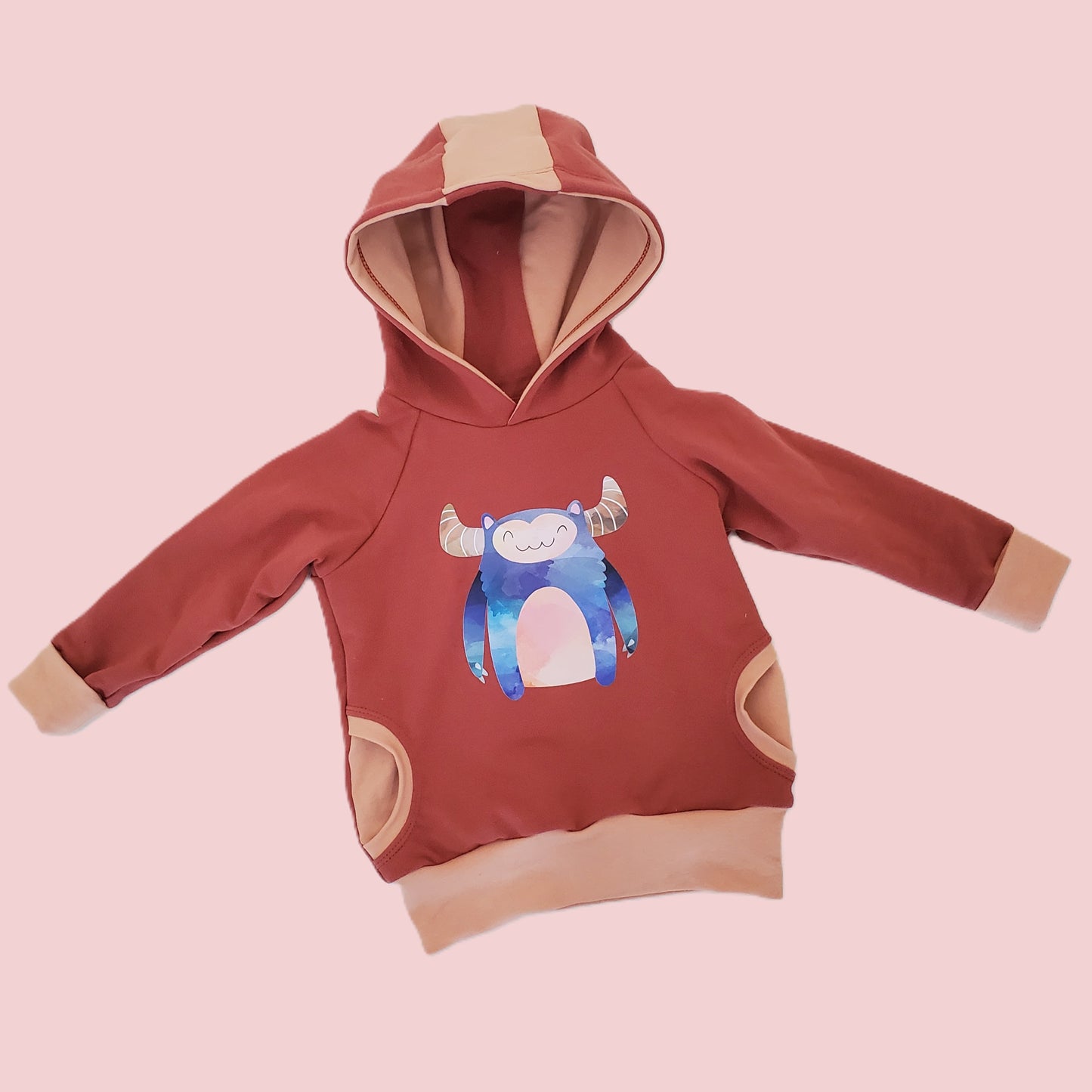 Friendly Beast Hoodie for Kids in Organic Cotton