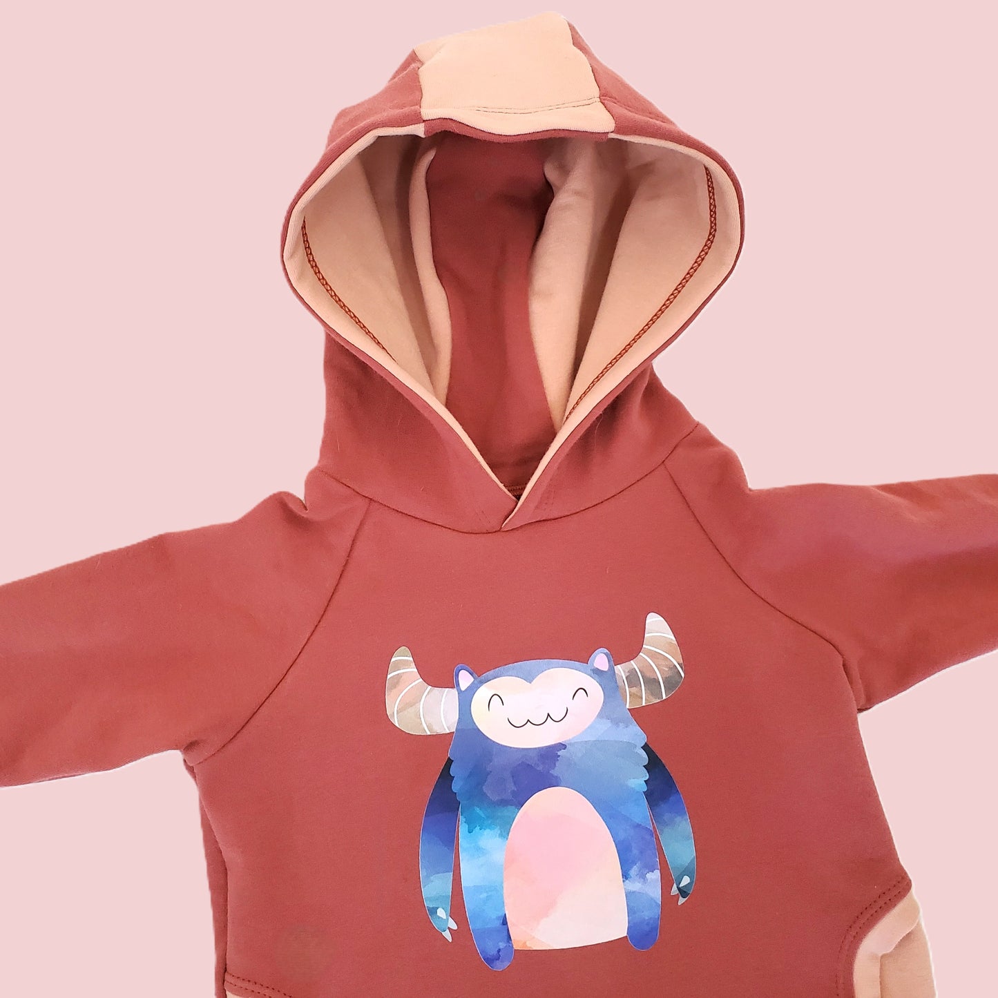 Friendly Beast Hoodie for Kids in Organic Cotton