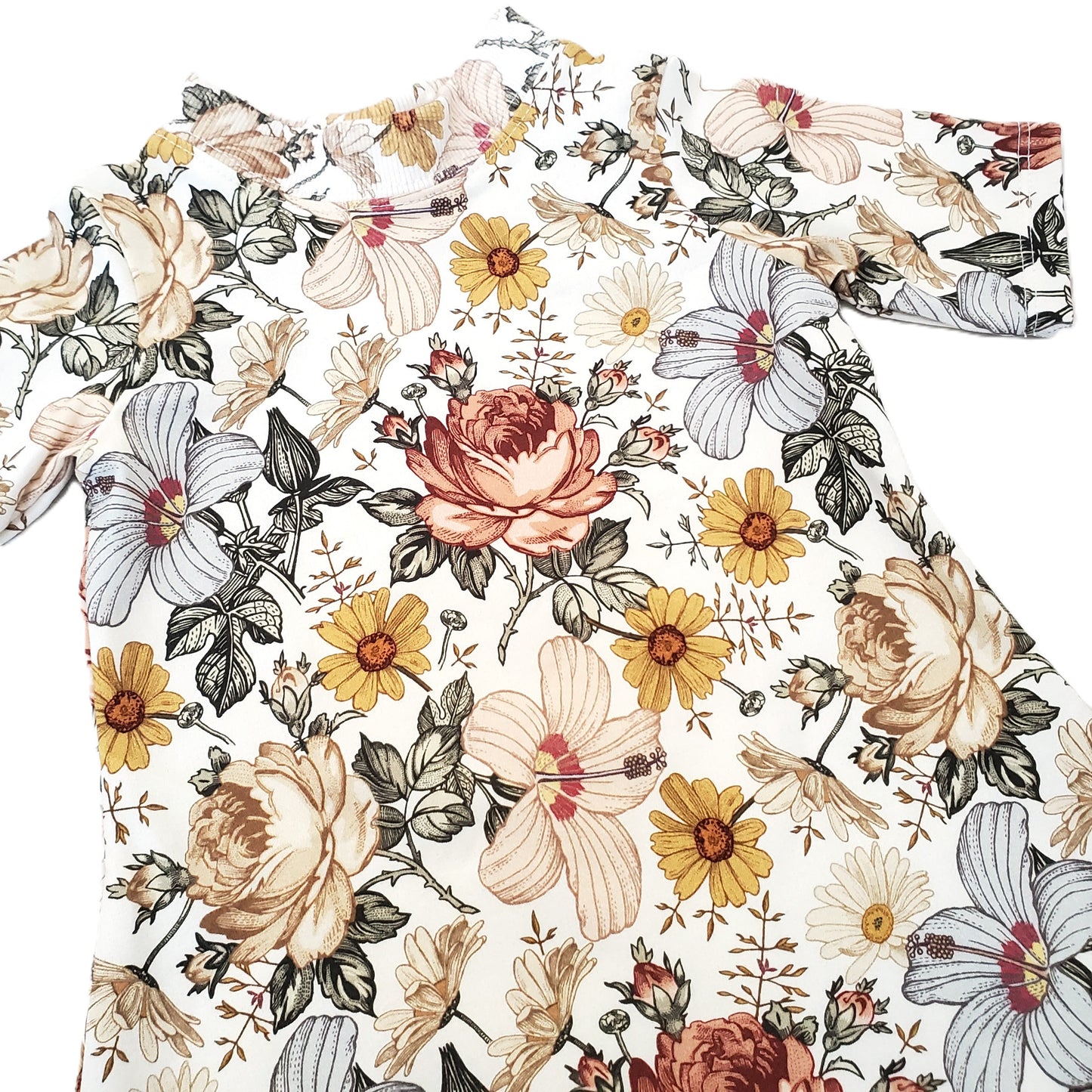 Floral Dress for Toddler in Organic Cotton Jersey