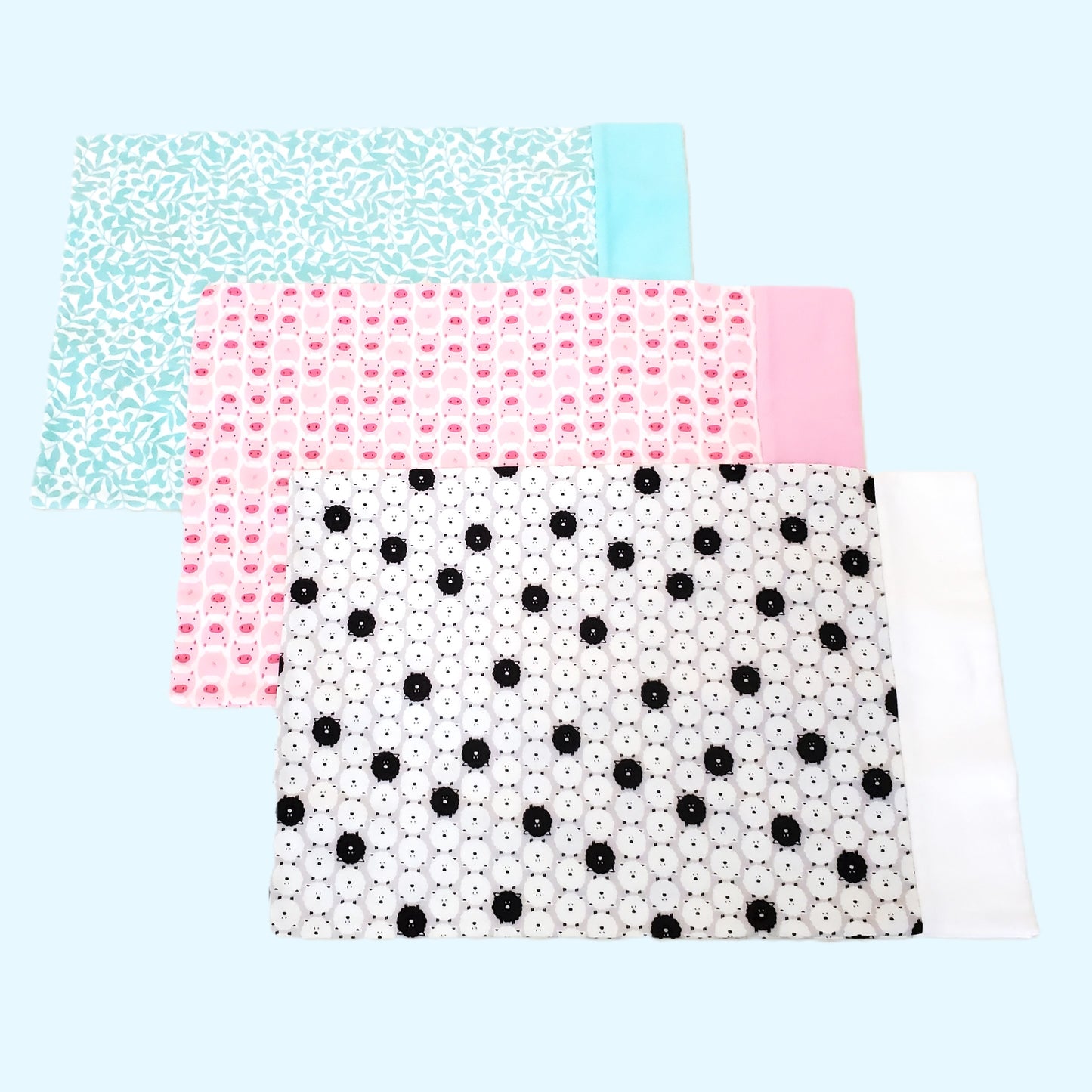 Flannel Toddler & Travel Pillowcases in Organic Cotton