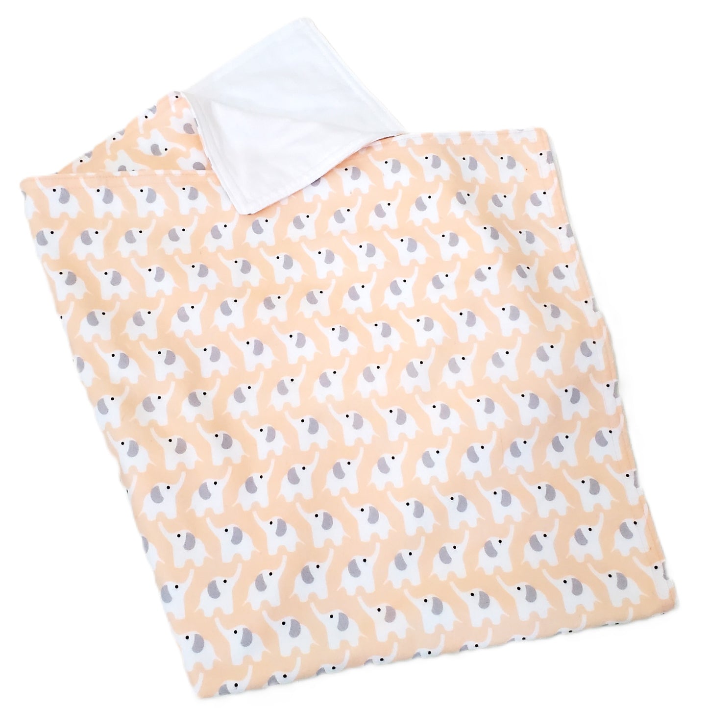 Elephant Organic Cotton Flannel Baby Blankets