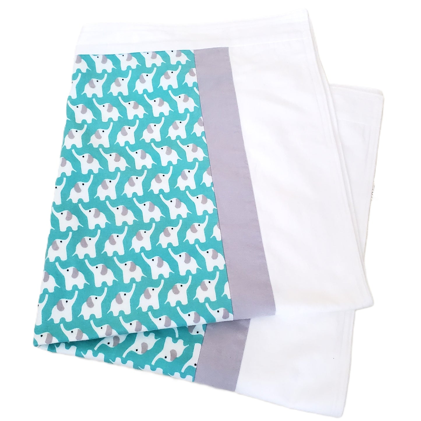 Elephant Organic Cotton Flannel Baby Blankets