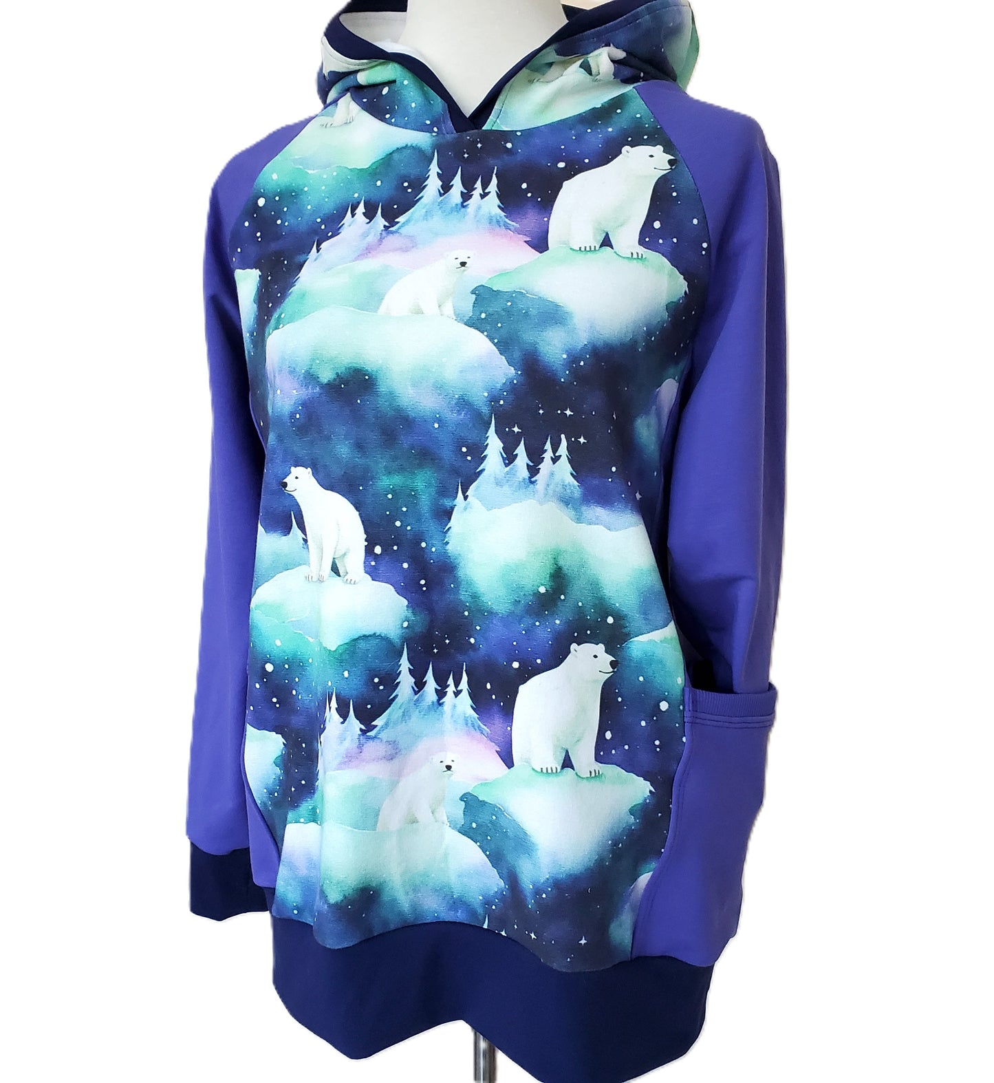 Organic Cotton Polar Bear Hoodie for Women