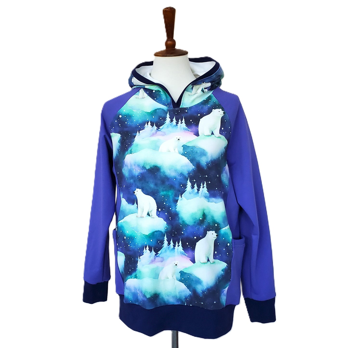 Organic Cotton Polar Bear Hoodie for Women