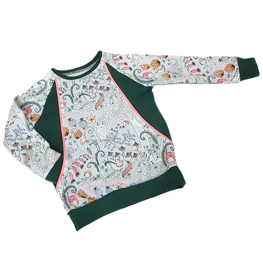 Organic Cotton Pullover for Kids with Unicorns