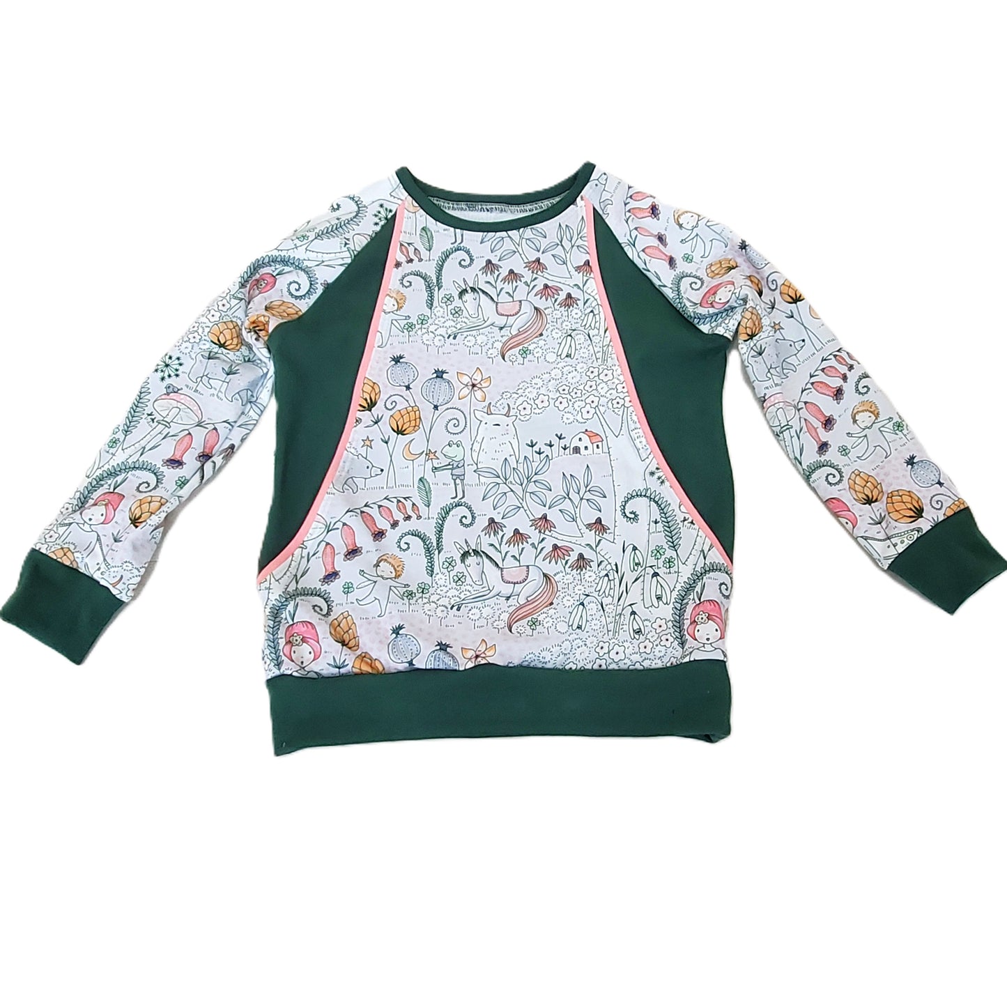 Organic Cotton Pullover for Kids with Unicorns