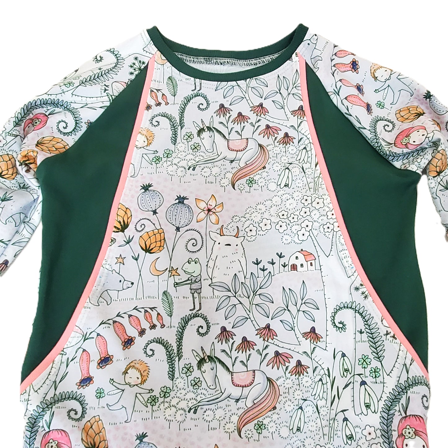 Organic Cotton Pullover for Kids with Unicorns