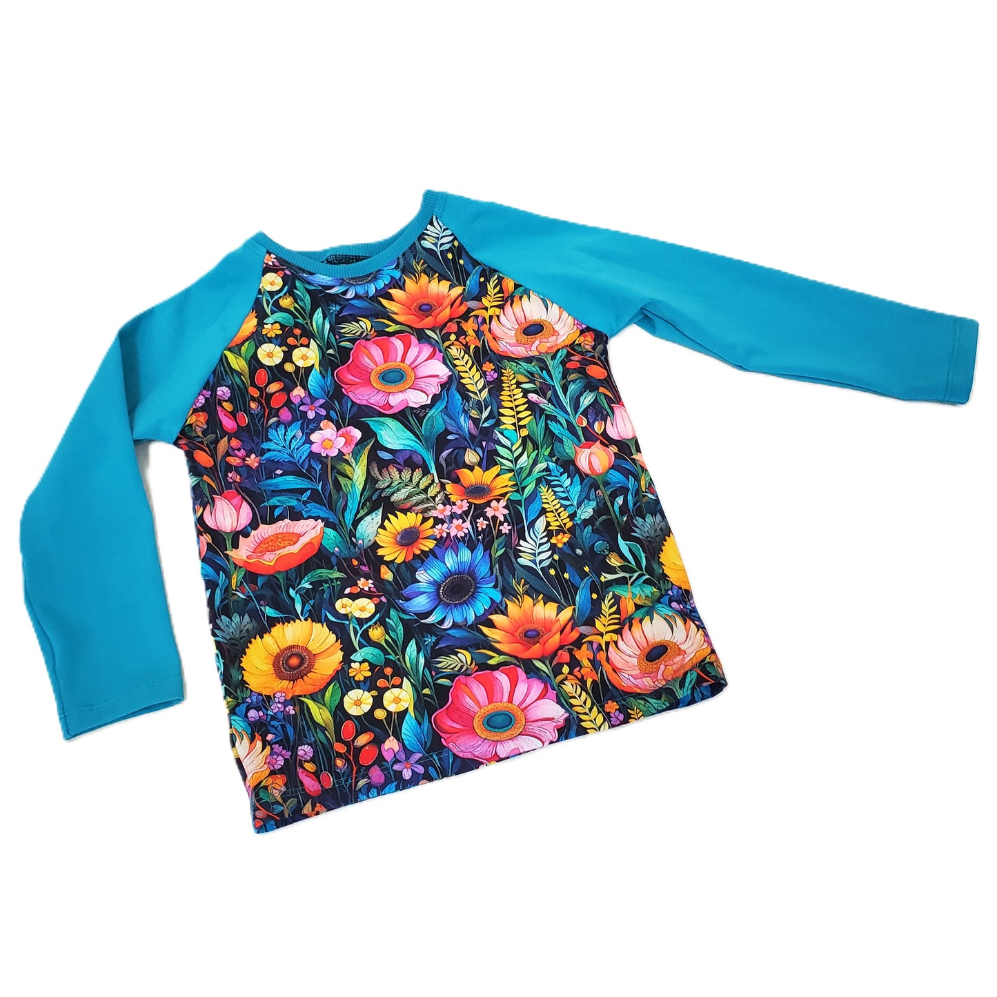 Bold Floral Print Top for Kids