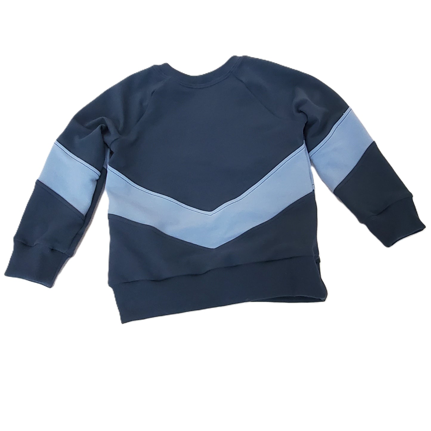 Blue French Terry Pullover for Kids in Organic Cotton