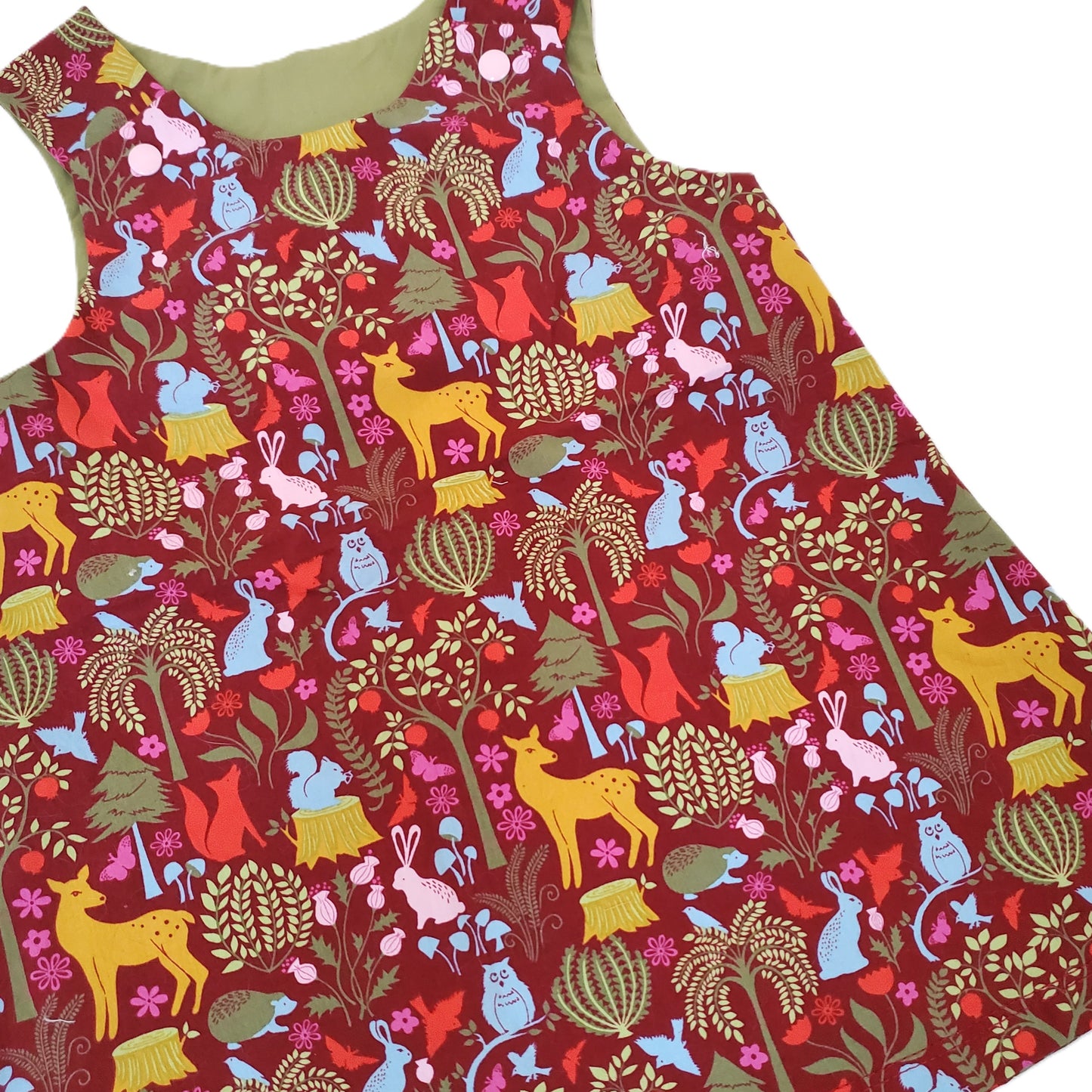 Woodland Toddler Dress in Organic Cotton