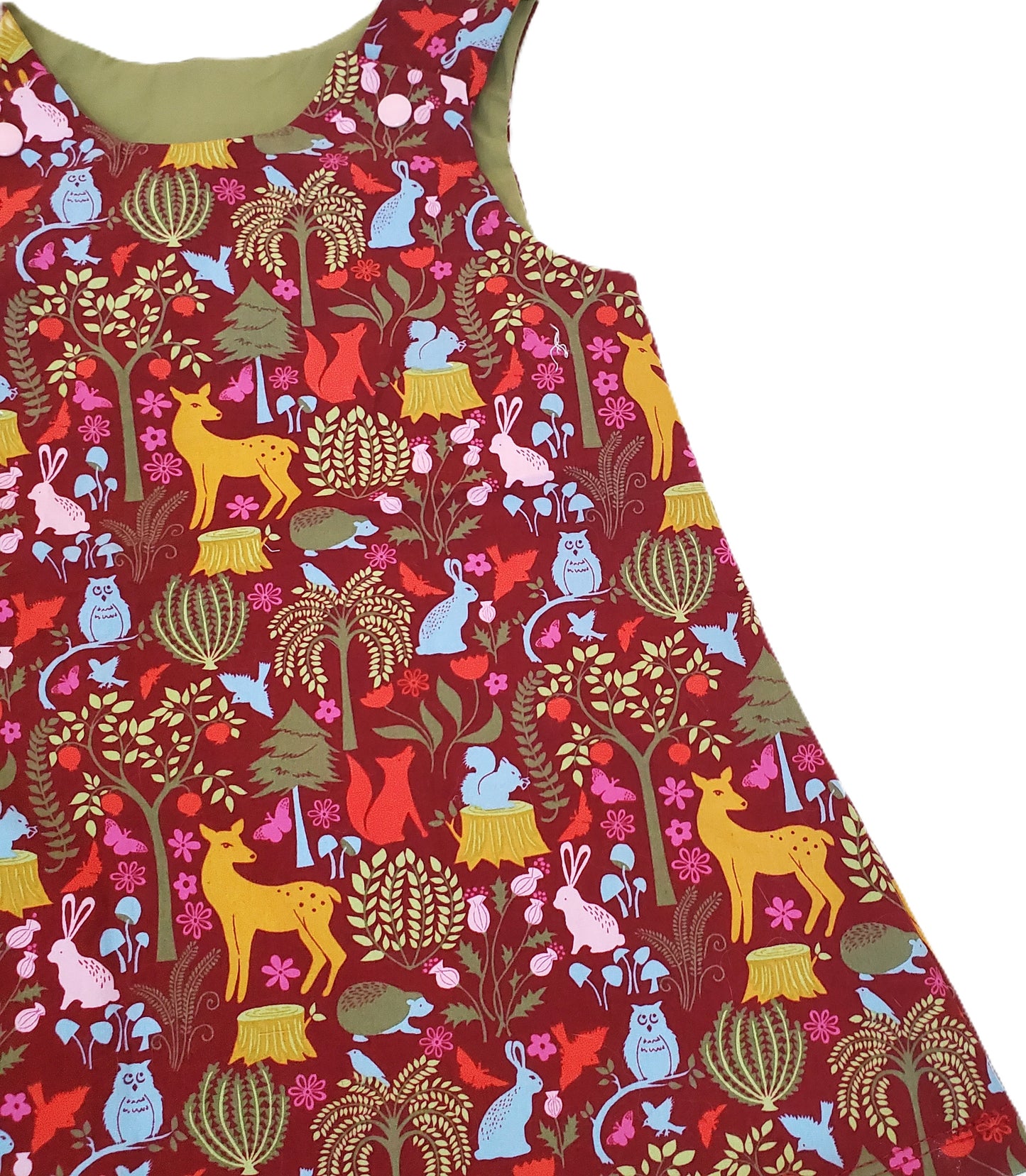 Woodland Toddler Dress in Organic Cotton