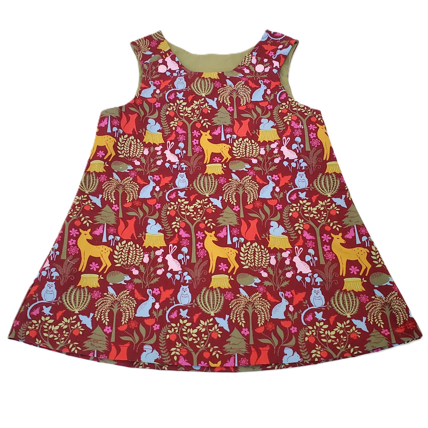 Woodland Toddler Dress in Organic Cotton
