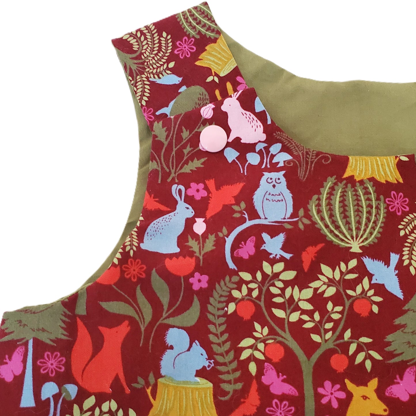 Woodland Toddler Dress in Organic Cotton