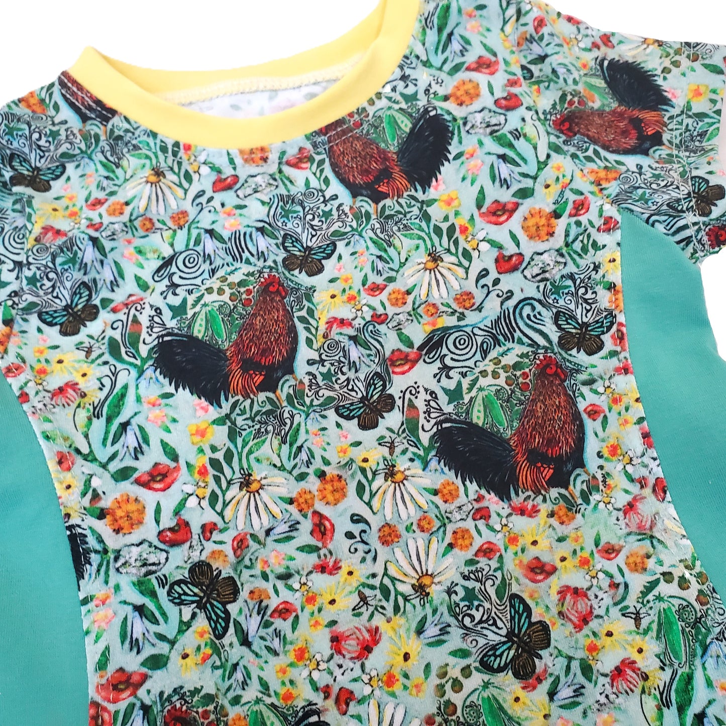 Chicken Dress for Kids in Organic Cotton Jersey