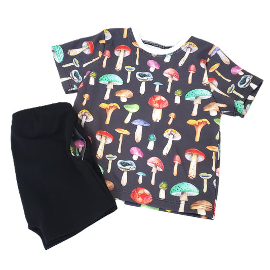 Mushroom Tee Shirt & Shorts Set for Kids