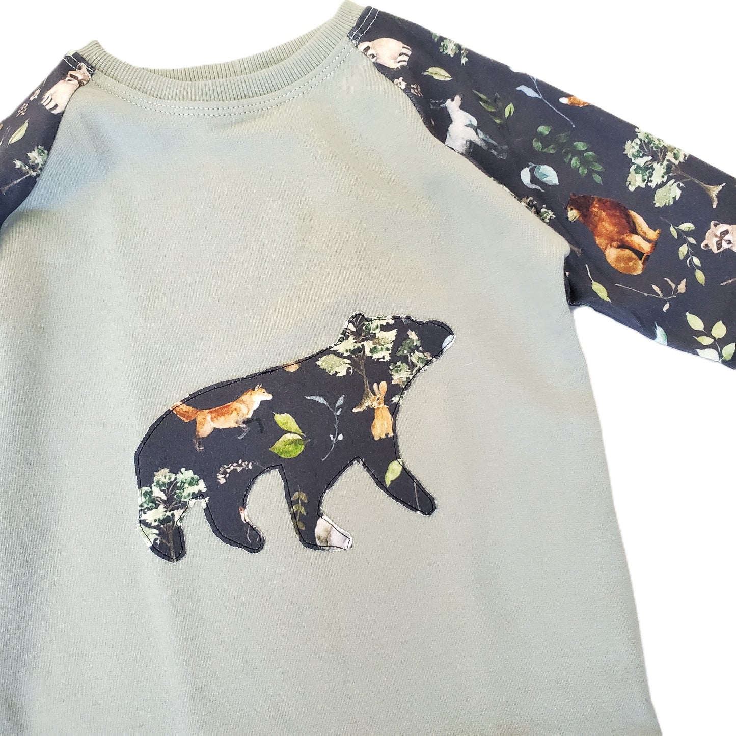 Woodland Tees in Organic Cotton with Foxes and Bears