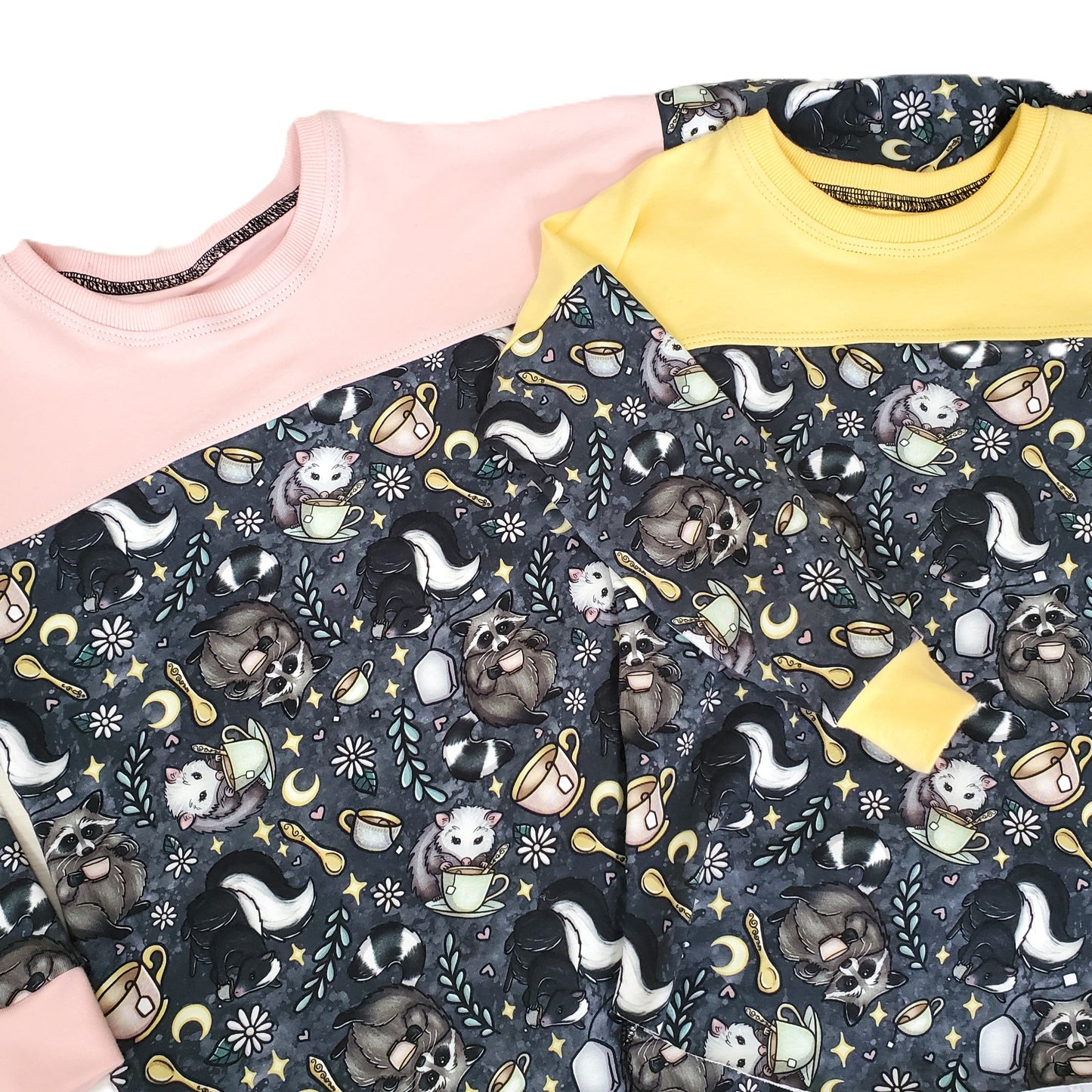 Animal Tea Party Long Sleeved Tee for Kids in Organic Cotton