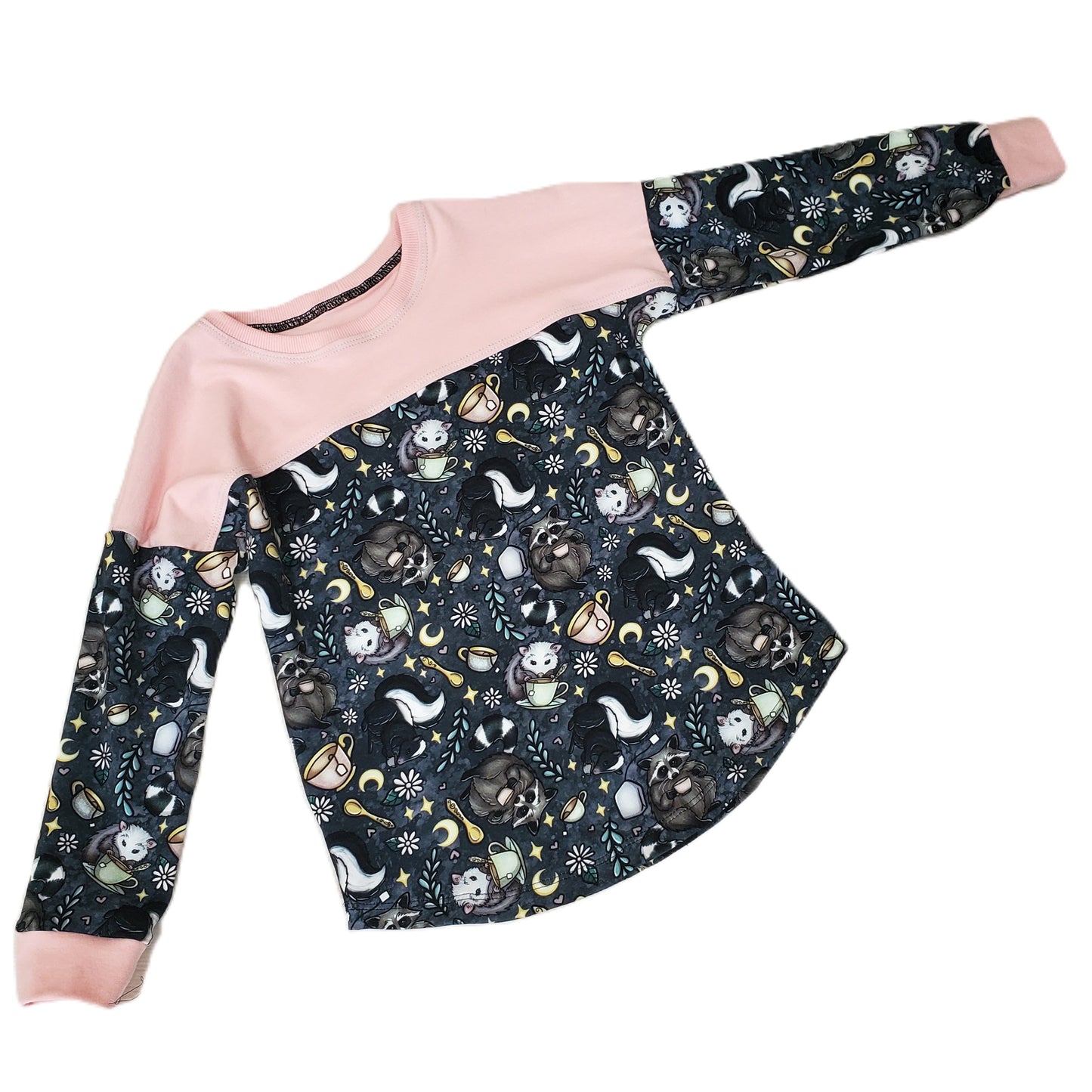 Animal Tea Party Long Sleeved Tee for Kids in Organic Cotton