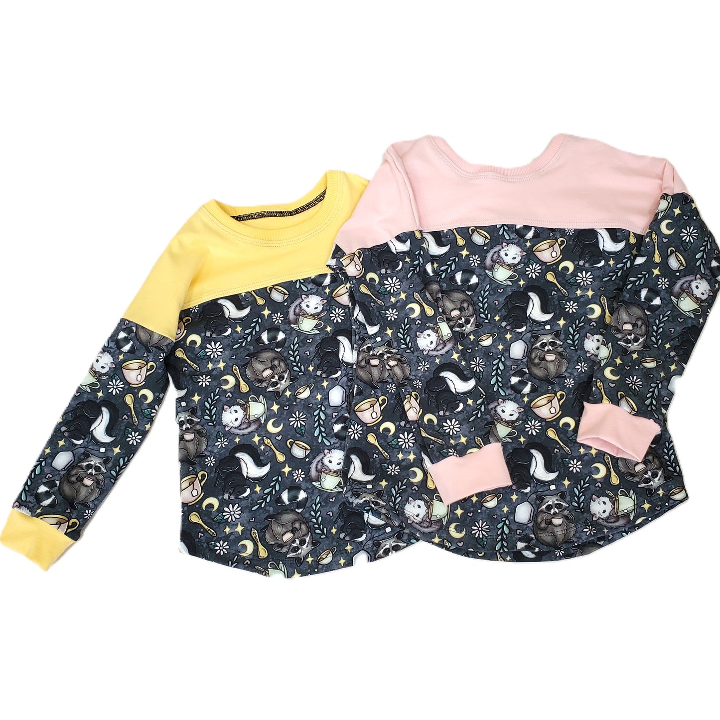 Animal Tea Party Long Sleeved Tee for Kids in Organic Cotton